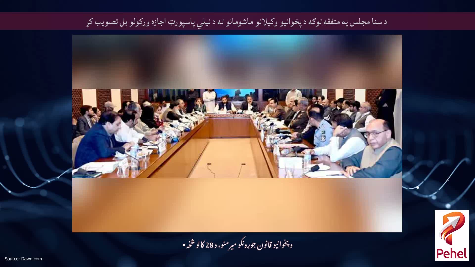 د سنا مجلس په متفقه توګه د پخوانیو وکیلانو ماشومانو ته د نیلي پاسپورټ اجازه ورکولو بل تصویب کړ