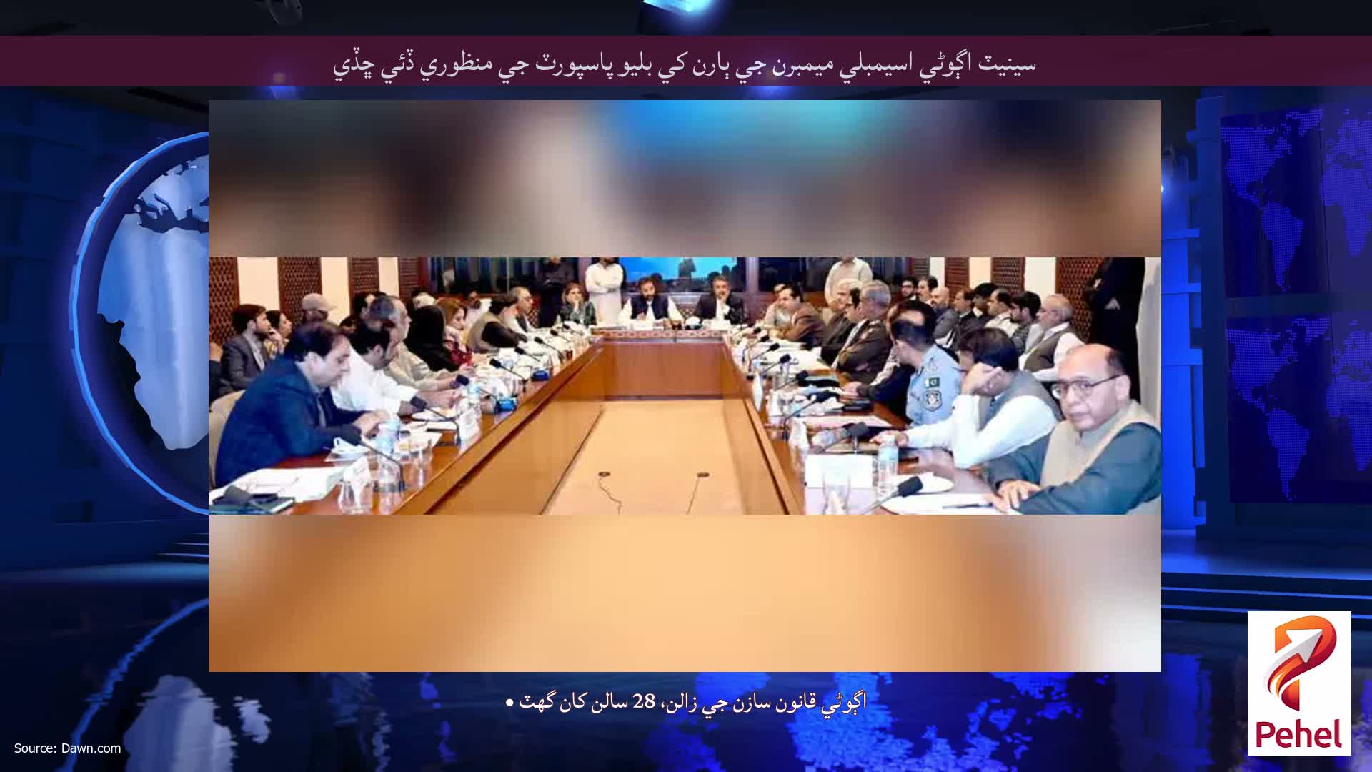 سينيٽ اڳوڻي اسيمبلي ميمبرن جي ٻارن کي بليو پاسپورٽ جي منظوري ڏئي ڇڏي