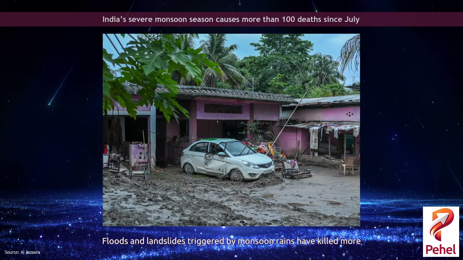 India’s severe monsoon season causes more than 100 deaths since July