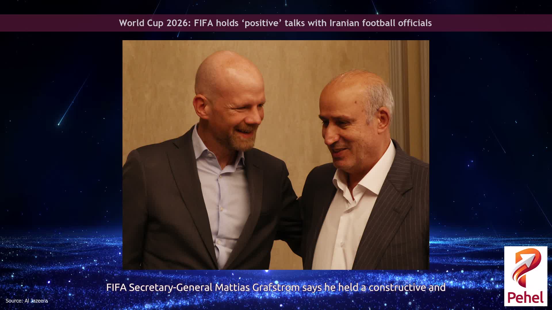 World Cup 2026: FIFA holds ‘positive’ talks with Iranian football officials