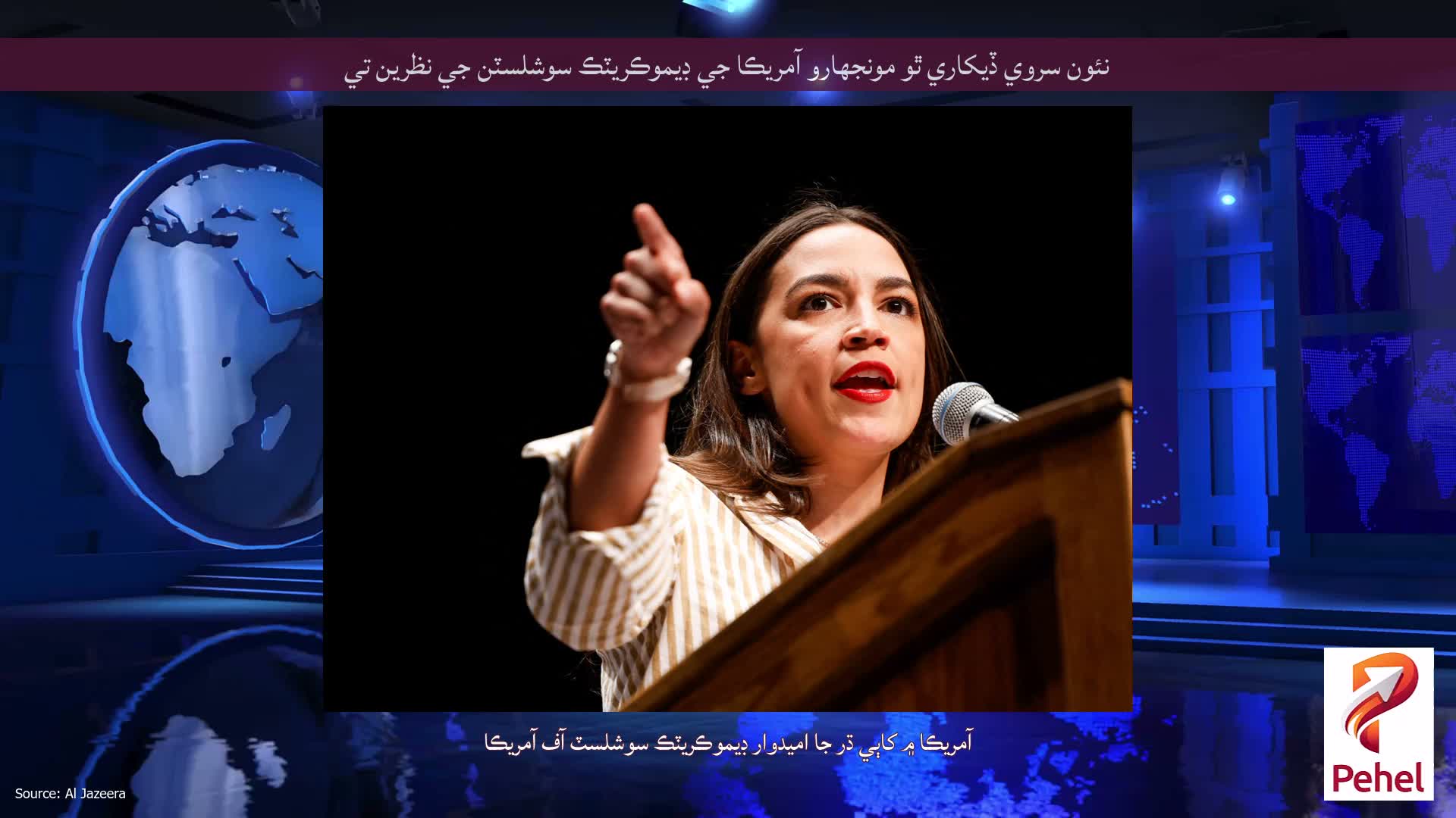 نئون سروي ڏيکاري ٿو مونجهارو آمريڪا جي ڊيموڪريٽڪ سوشلسٽن جي نظرين تي