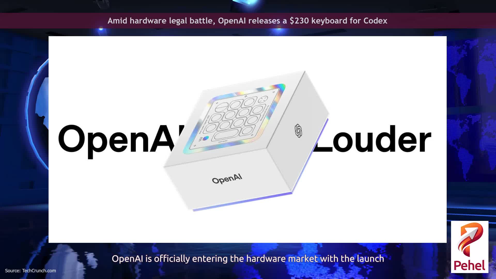 Amid hardware legal battle, OpenAI releases a $230 keyboard for Codex