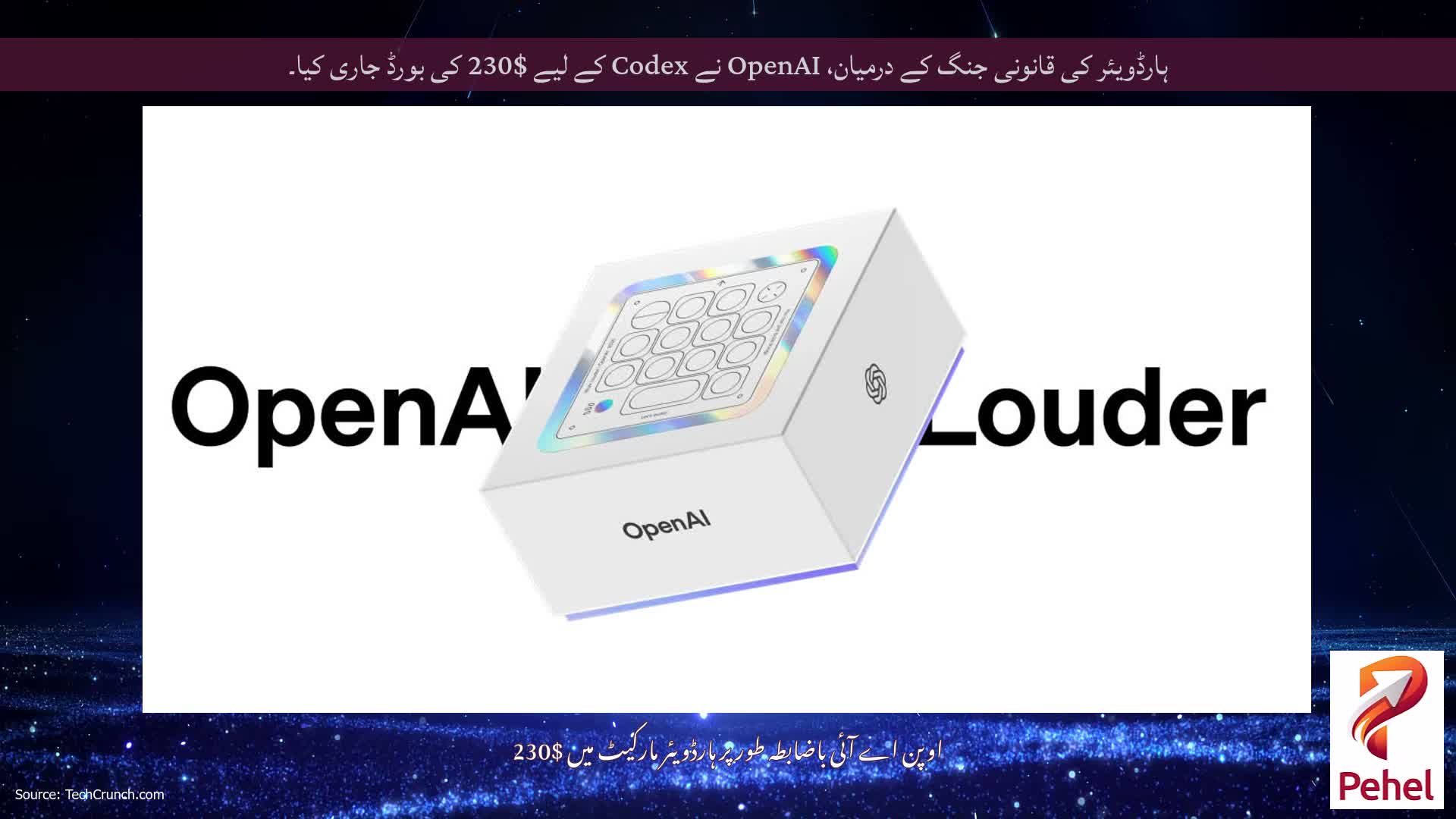 ہارڈویئر کی قانونی جنگ کے درمیان، OpenAI نے Codex کے لیے $230 کی بورڈ جاری کیا۔