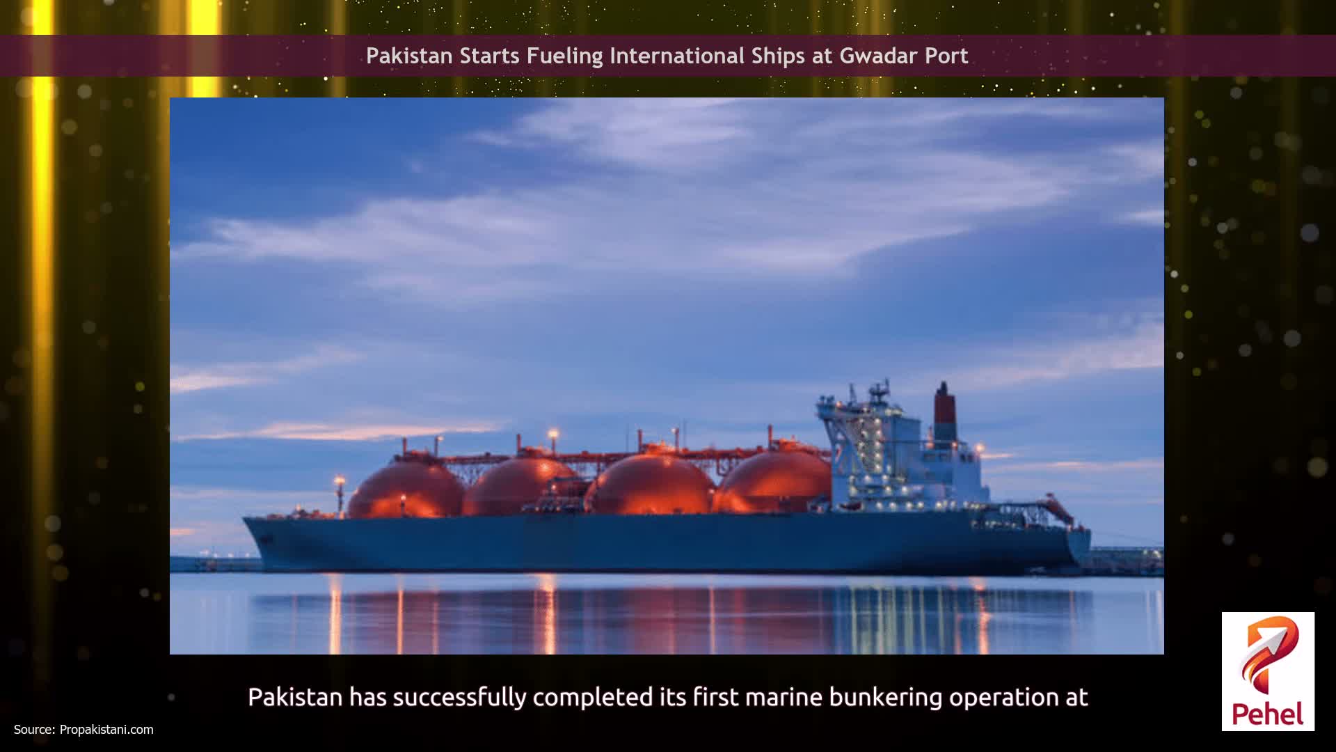 Pakistan Starts Fueling International Ships at Gwadar Port