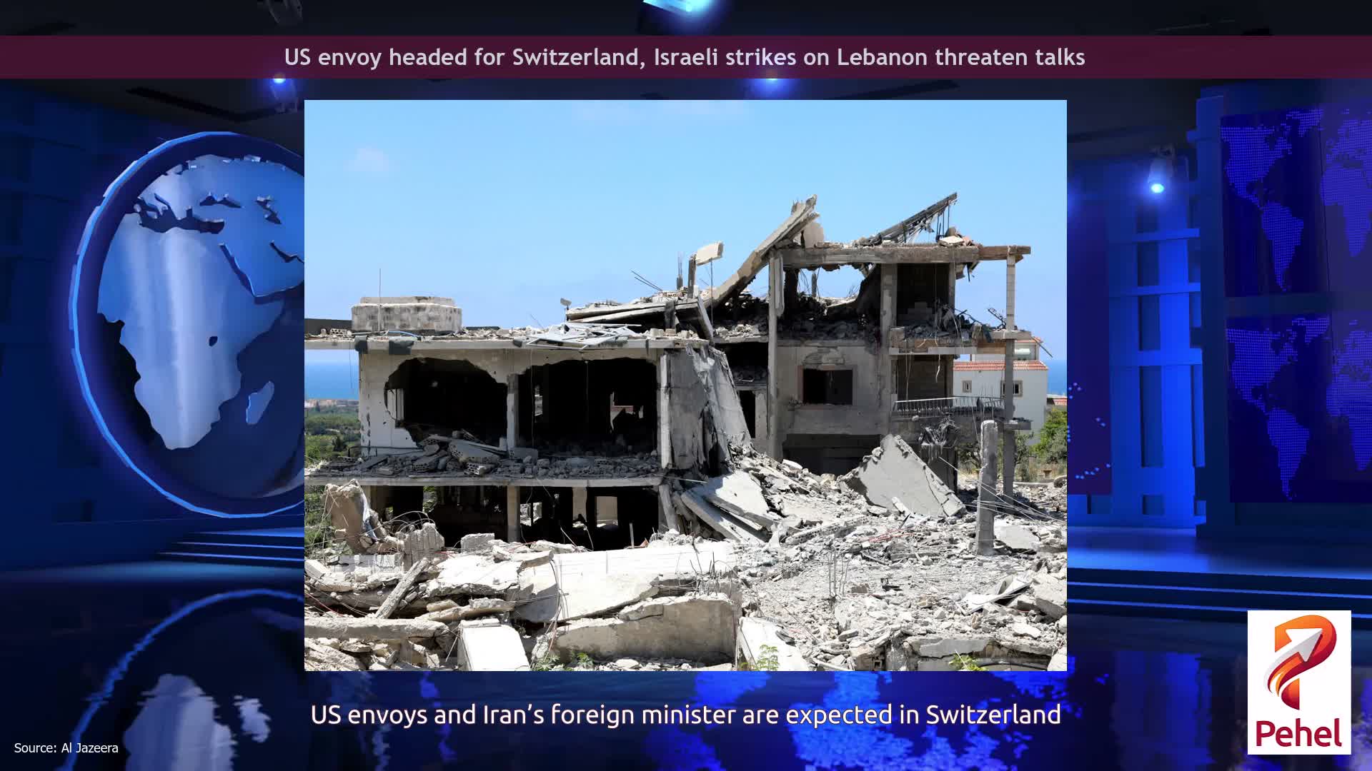 US envoy headed for Switzerland, Israeli strikes on Lebanon threaten talks