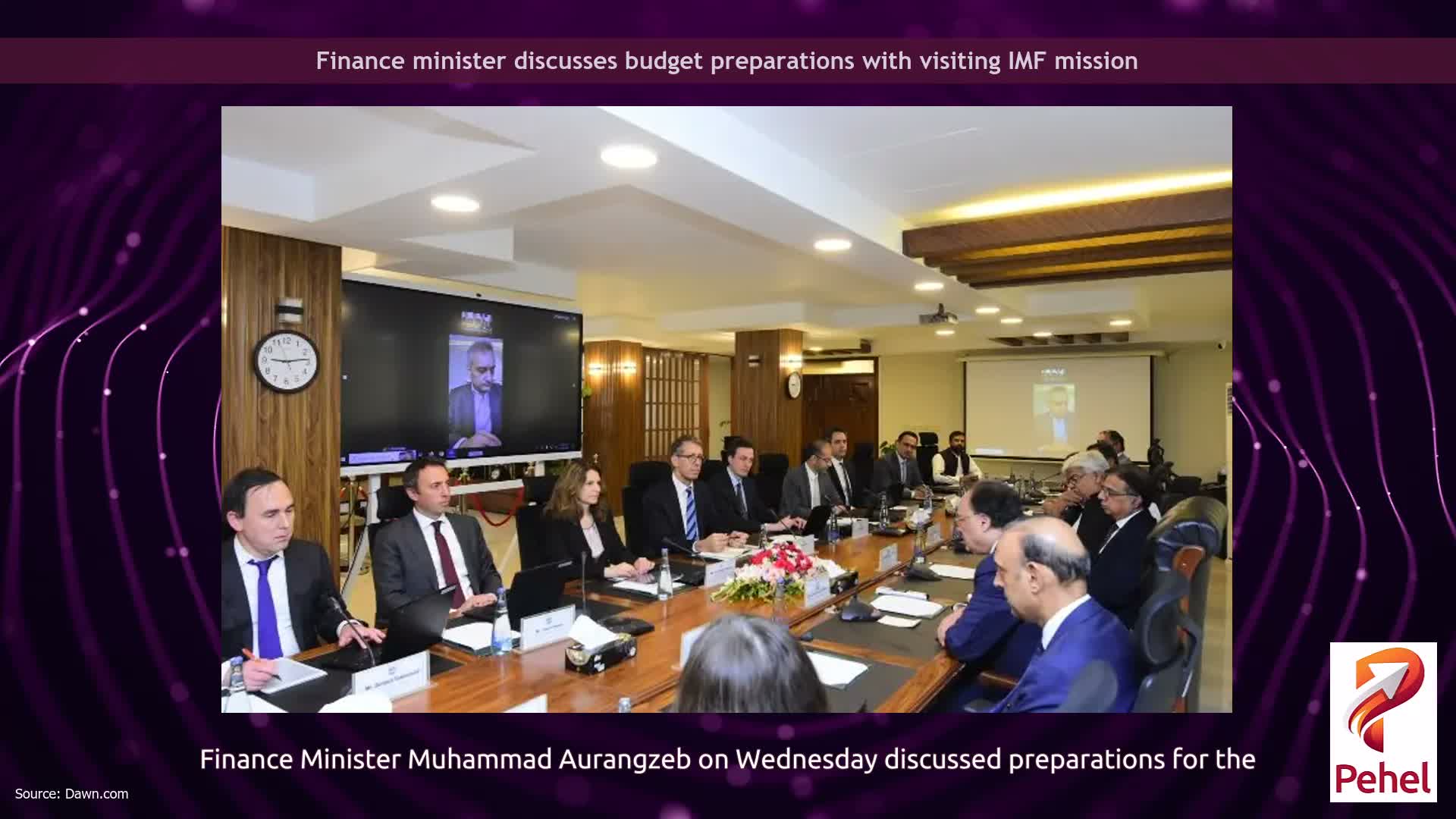 Finance minister discusses budget preparations with visiting IMF mission