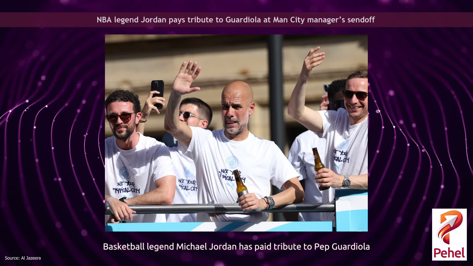 NBA legend Jordan pays tribute to Guardiola at Man City manager’s sendoff