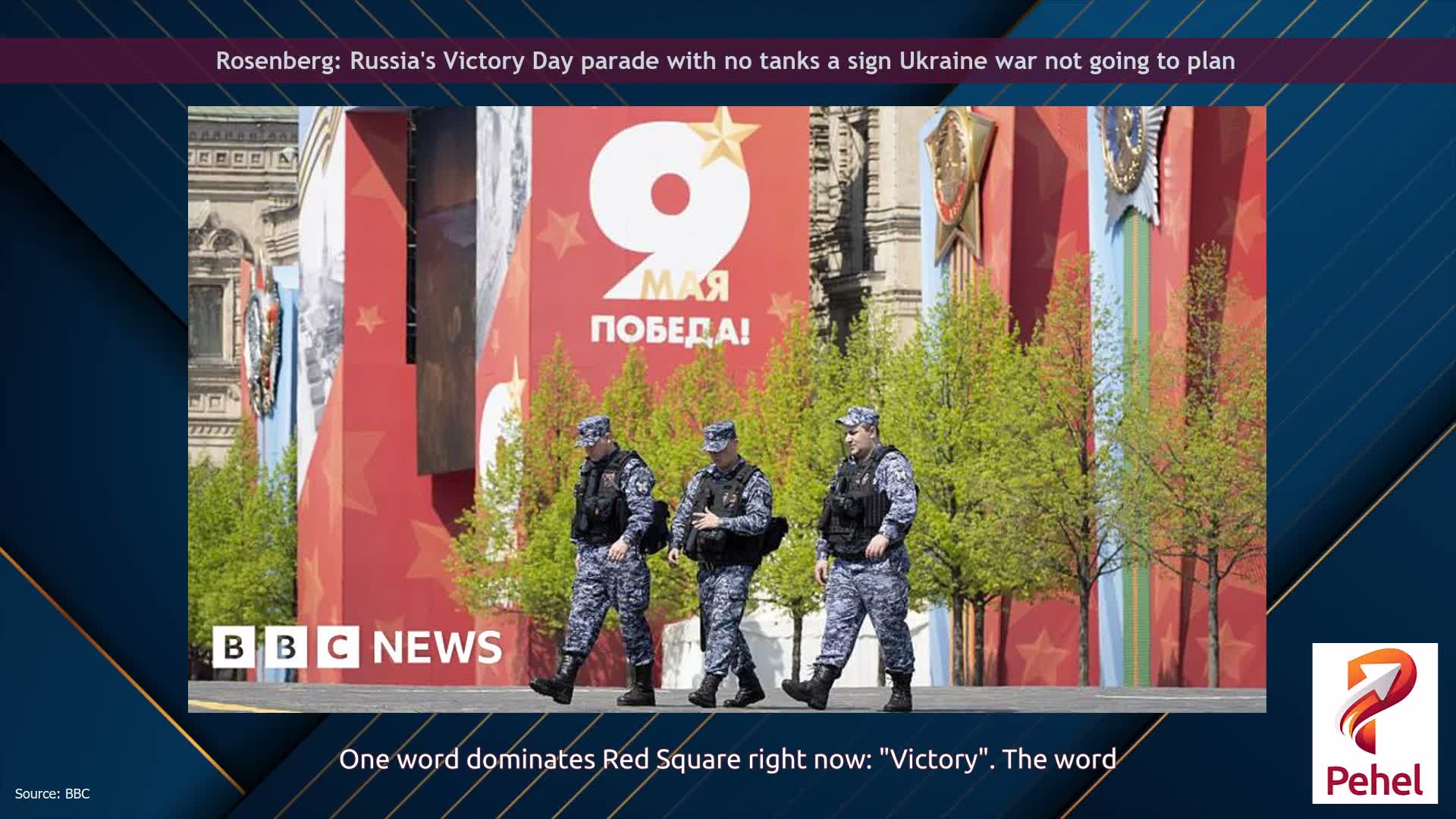 Rosenberg: Russia's Victory Day parade with no tanks a sign Ukraine war not going to plan