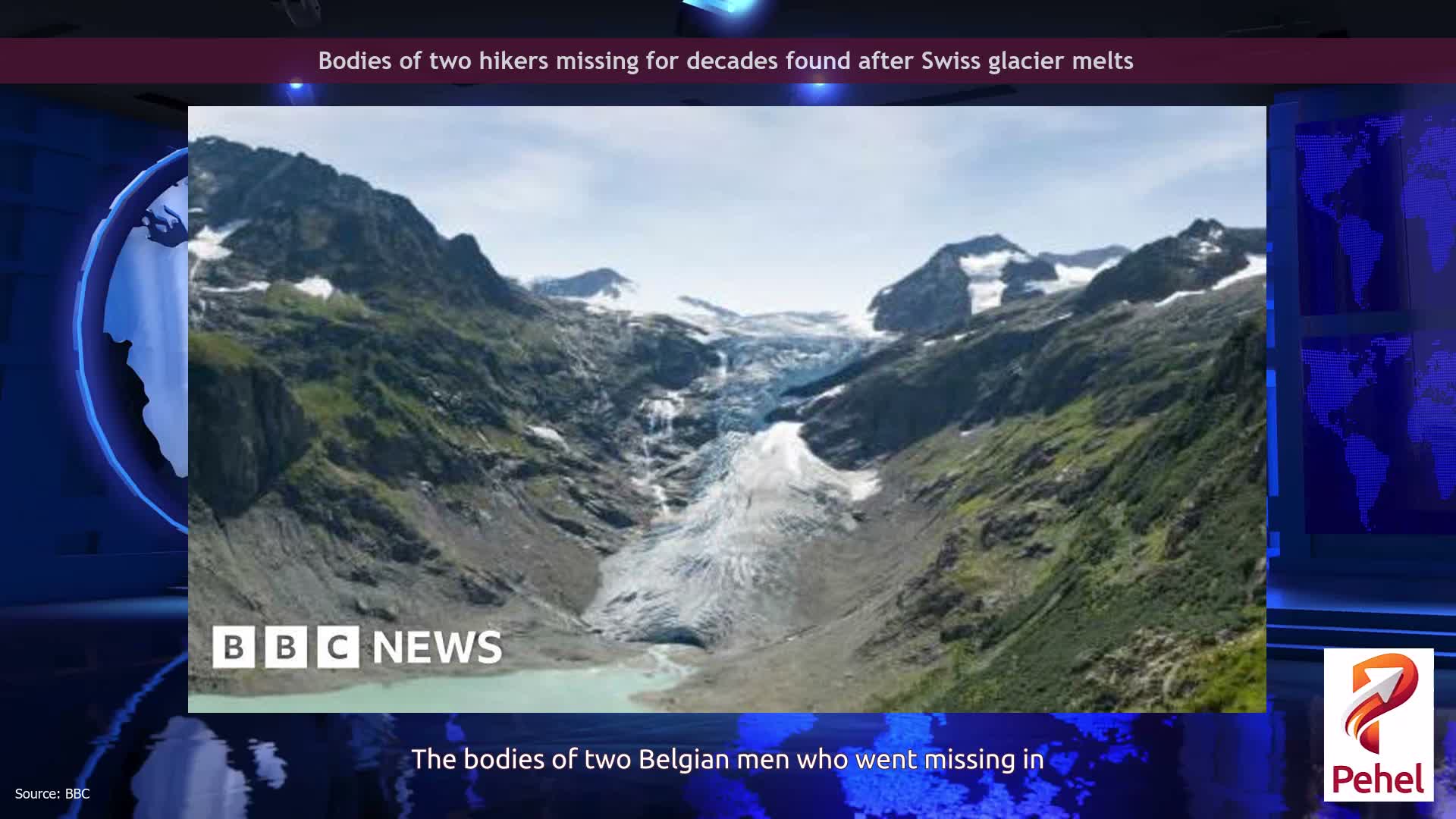 Bodies of two hikers missing for decades found after Swiss glacier melts