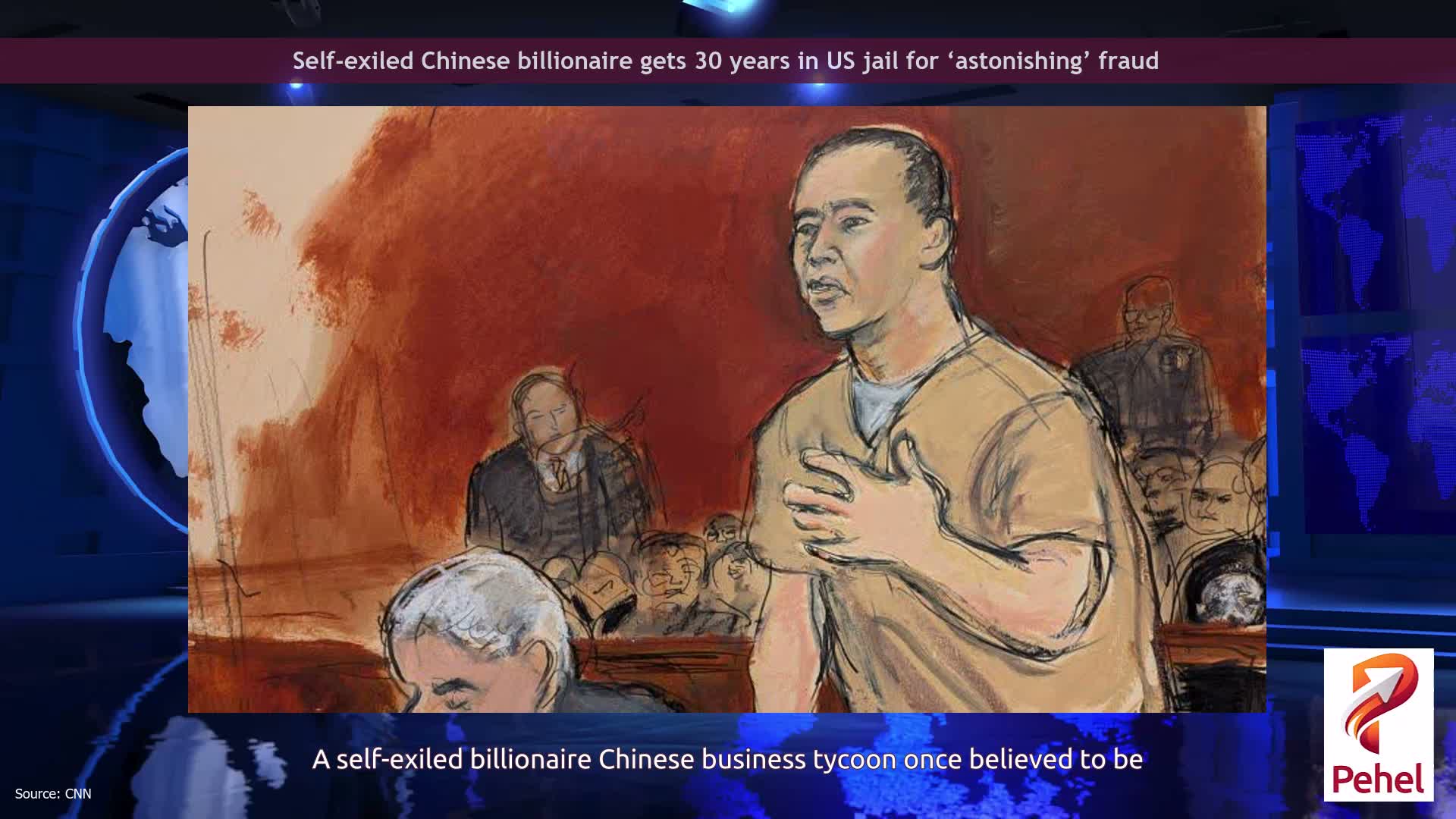 Self-exiled Chinese billionaire gets 30 years in US jail for ‘astonishing’ fraud