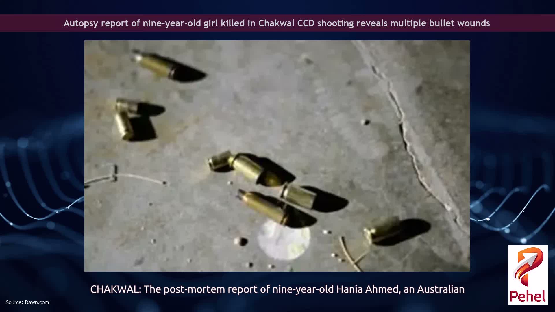 Autopsy report of nine-year-old girl killed in Chakwal CCD shooting reveals multiple bullet wounds