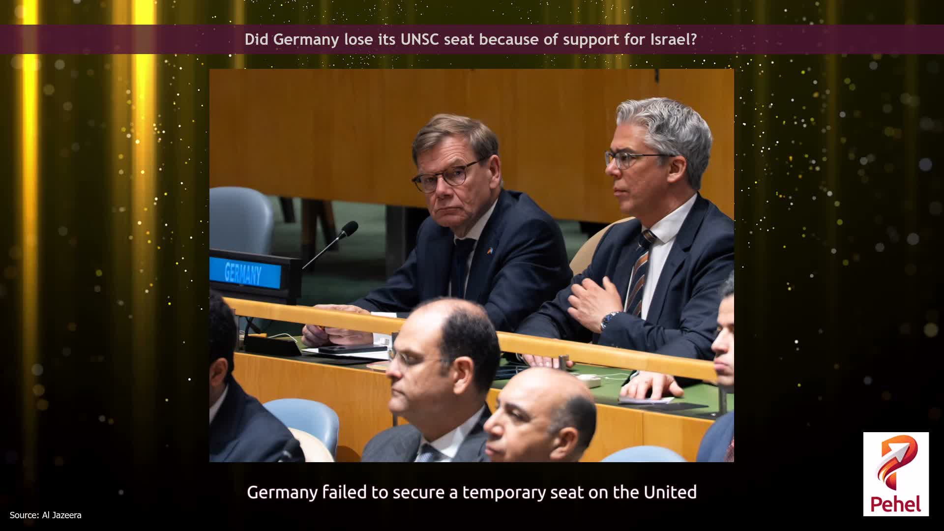Did Germany lose its UNSC seat because of support for Israel?