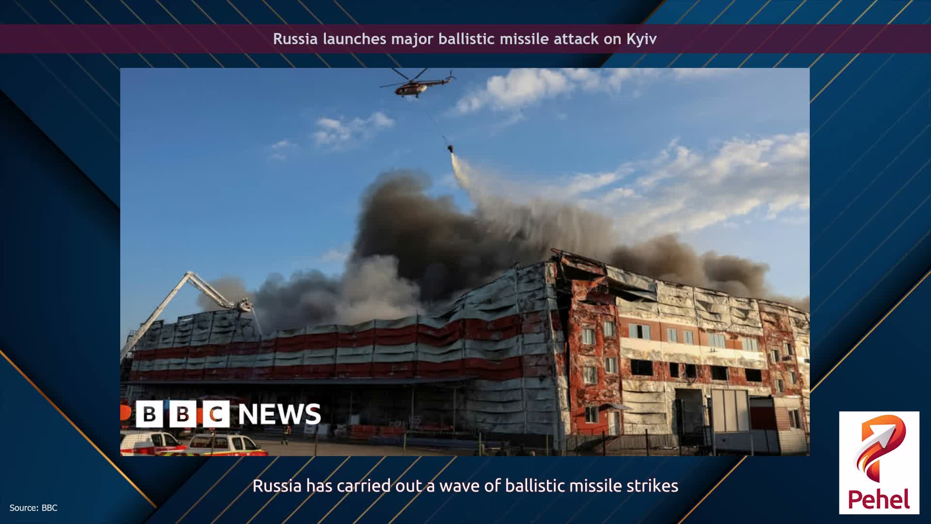 Russia launches major ballistic missile attack on Kyiv