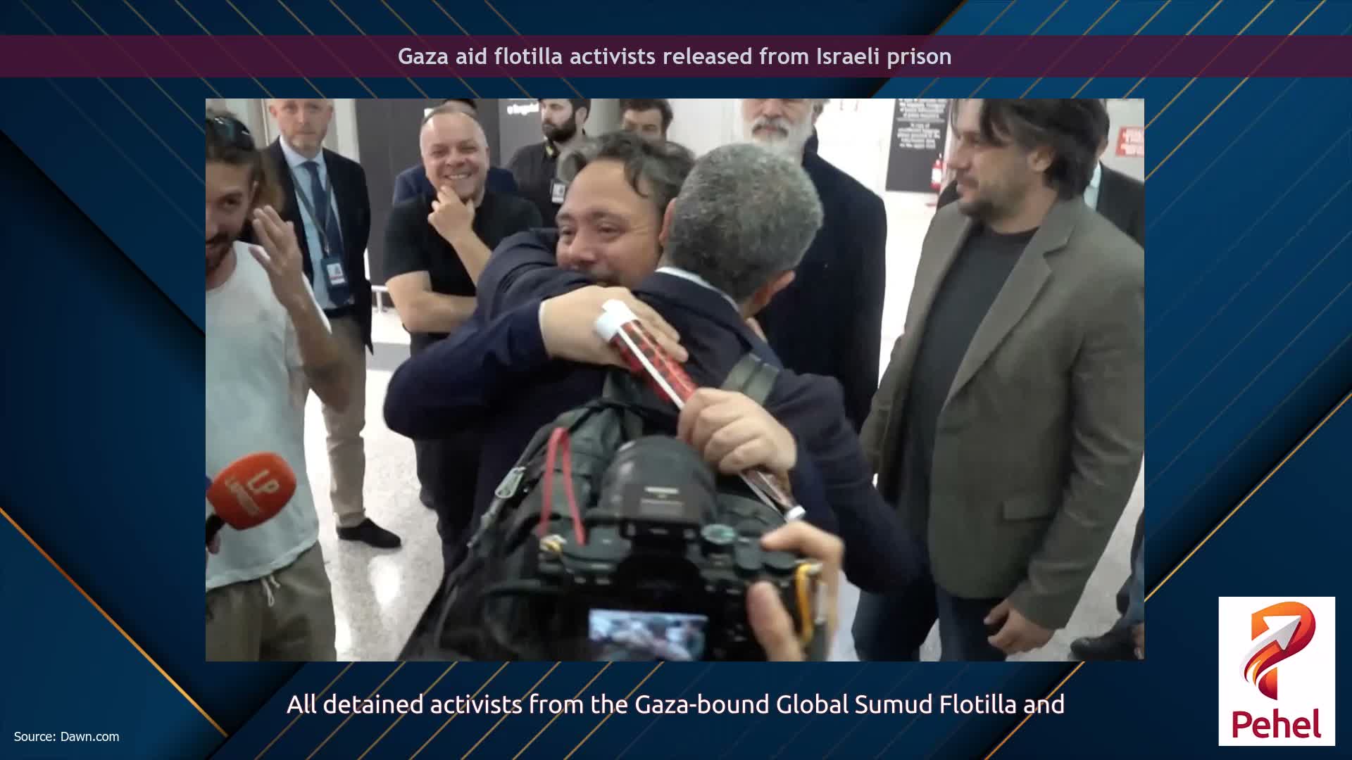 Gaza aid flotilla activists released from Israeli prison