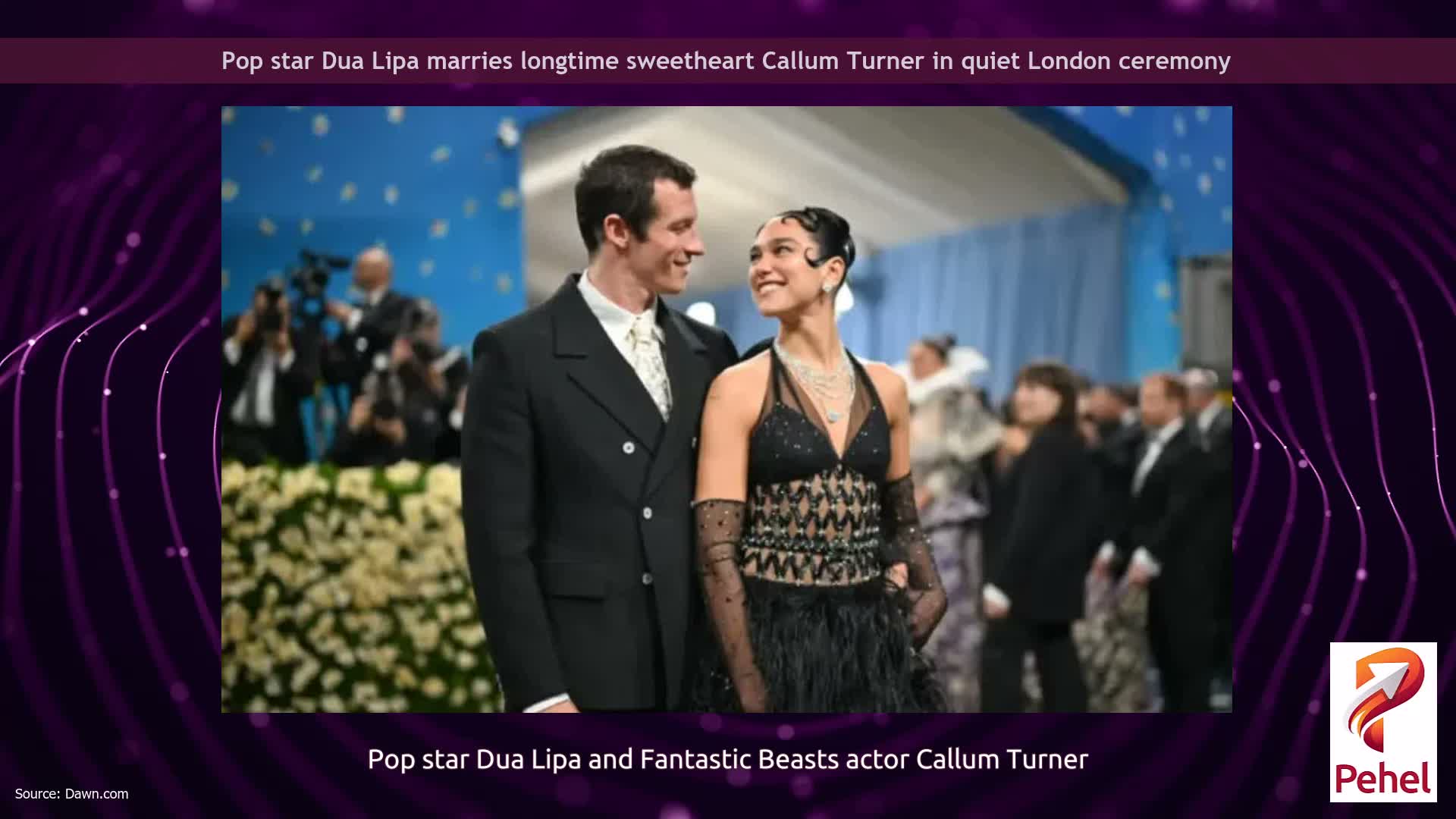 Pop star Dua Lipa marries longtime sweetheart Callum Turner in quiet London ceremony