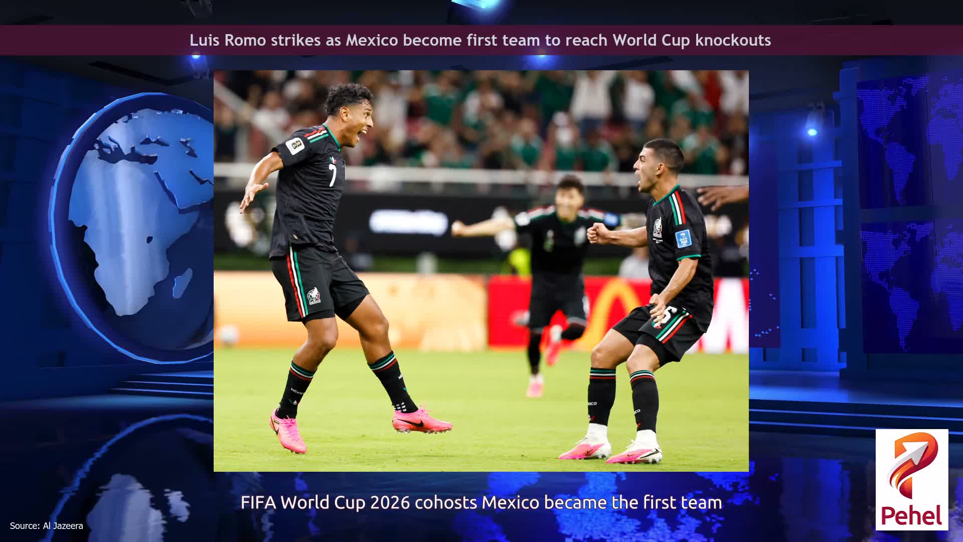 Luis Romo strikes as Mexico become first team to reach World Cup knockouts