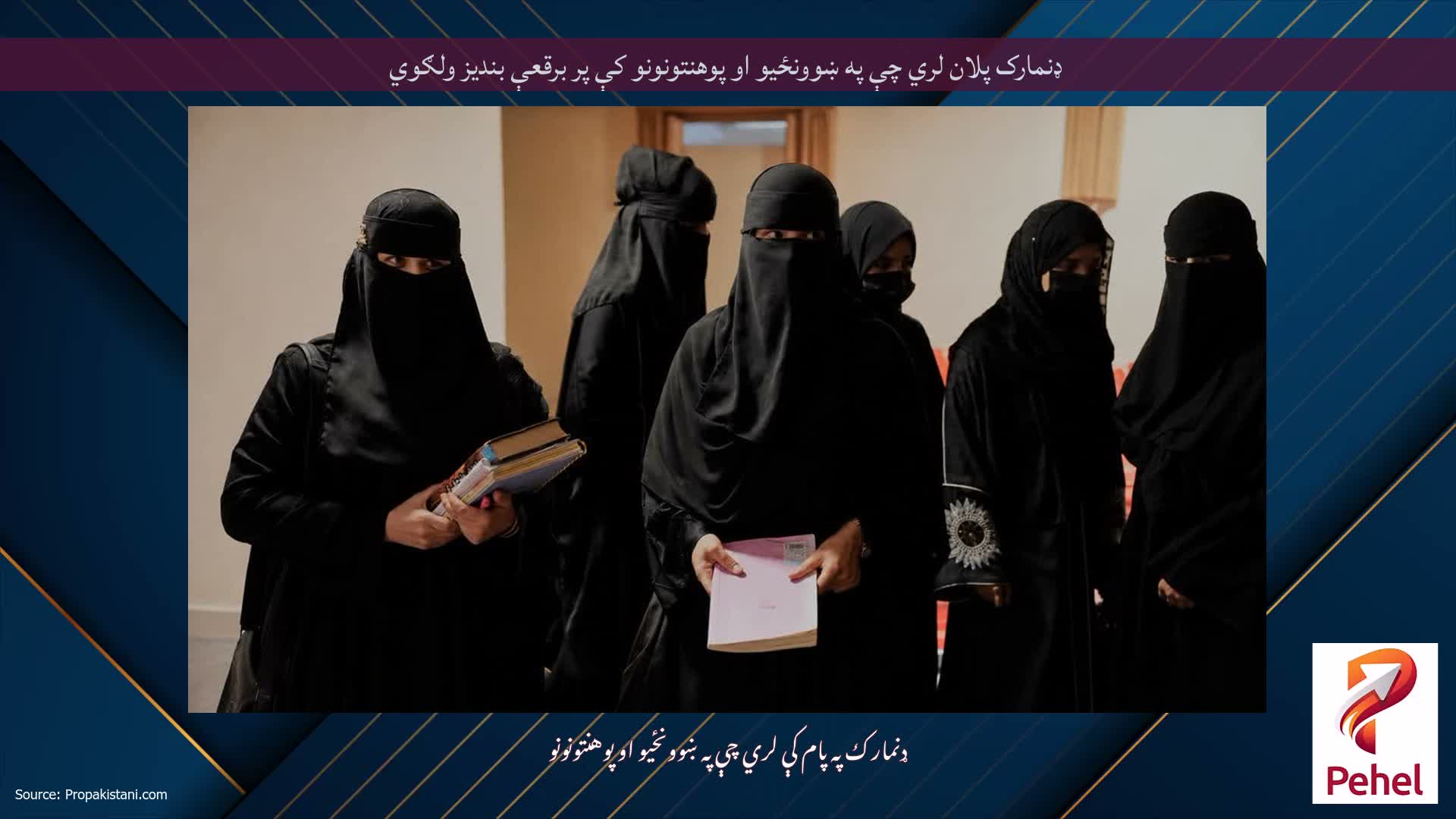 ډنمارک پلان لري چې په ښوونځیو او پوهنتونونو کې پر برقعې بندیز ولګوي
