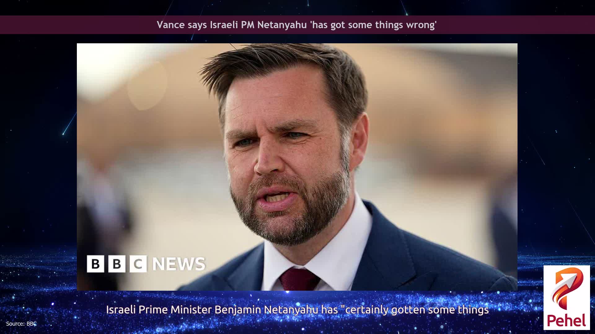 Vance says Israeli PM Netanyahu 'has got some things wrong'
