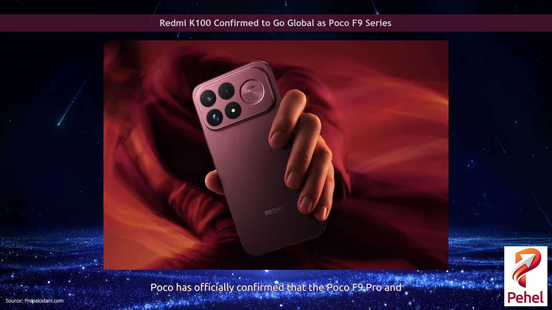 Redmi K100 Confirmed to Go Global as Poco F9 Series
