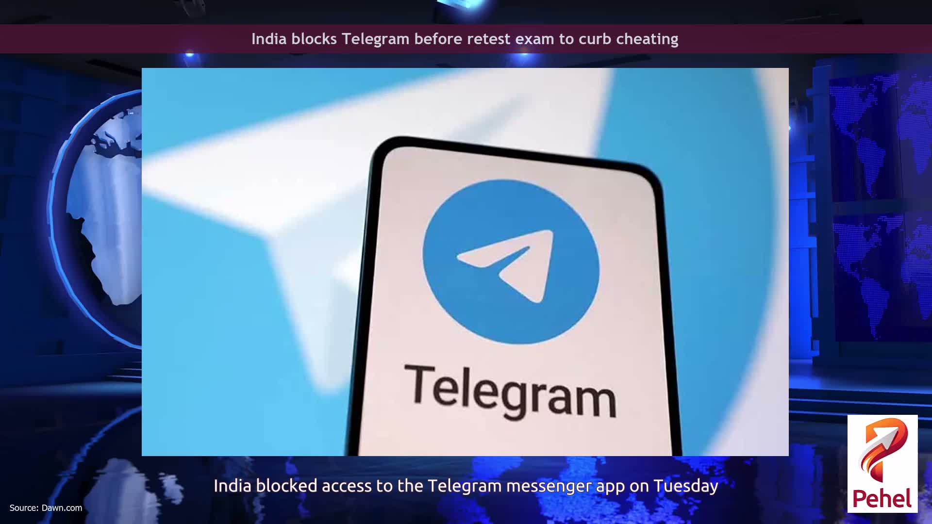 India blocks Telegram before retest exam to curb cheating
