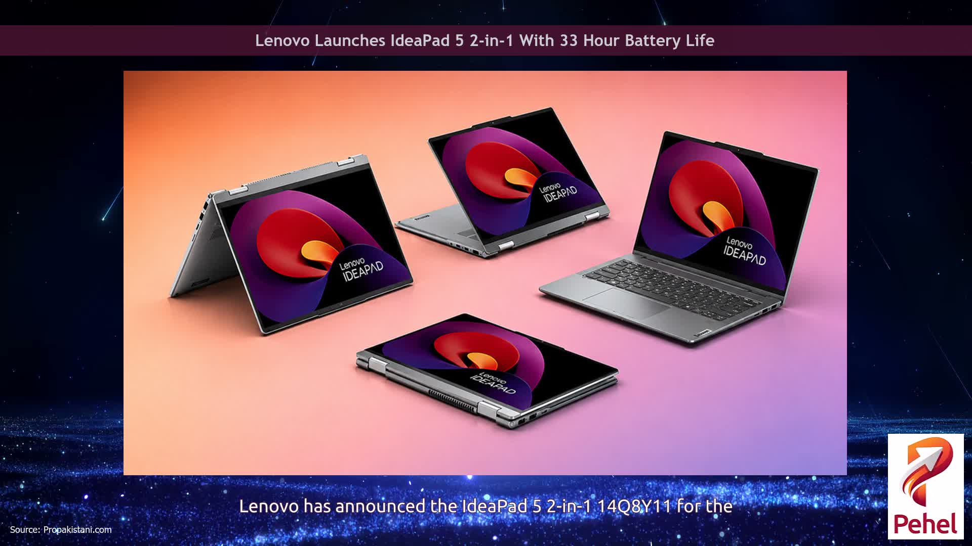 Lenovo Launches IdeaPad 5 2-in-1 With 33 Hour Battery Life
