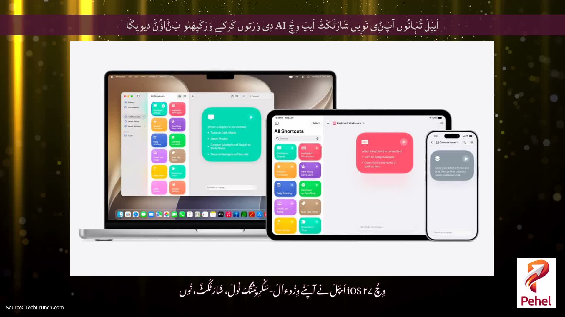 اَیپَلَ تُہَانُوں آپَݨِی نَوِیں شَارَٹَکَٹَّ اَیپَ وِچَّ AI دِی وَرَتوں کَرَکے وَرَکَپھَلو بَݨَاؤُݨَ دیویگَا