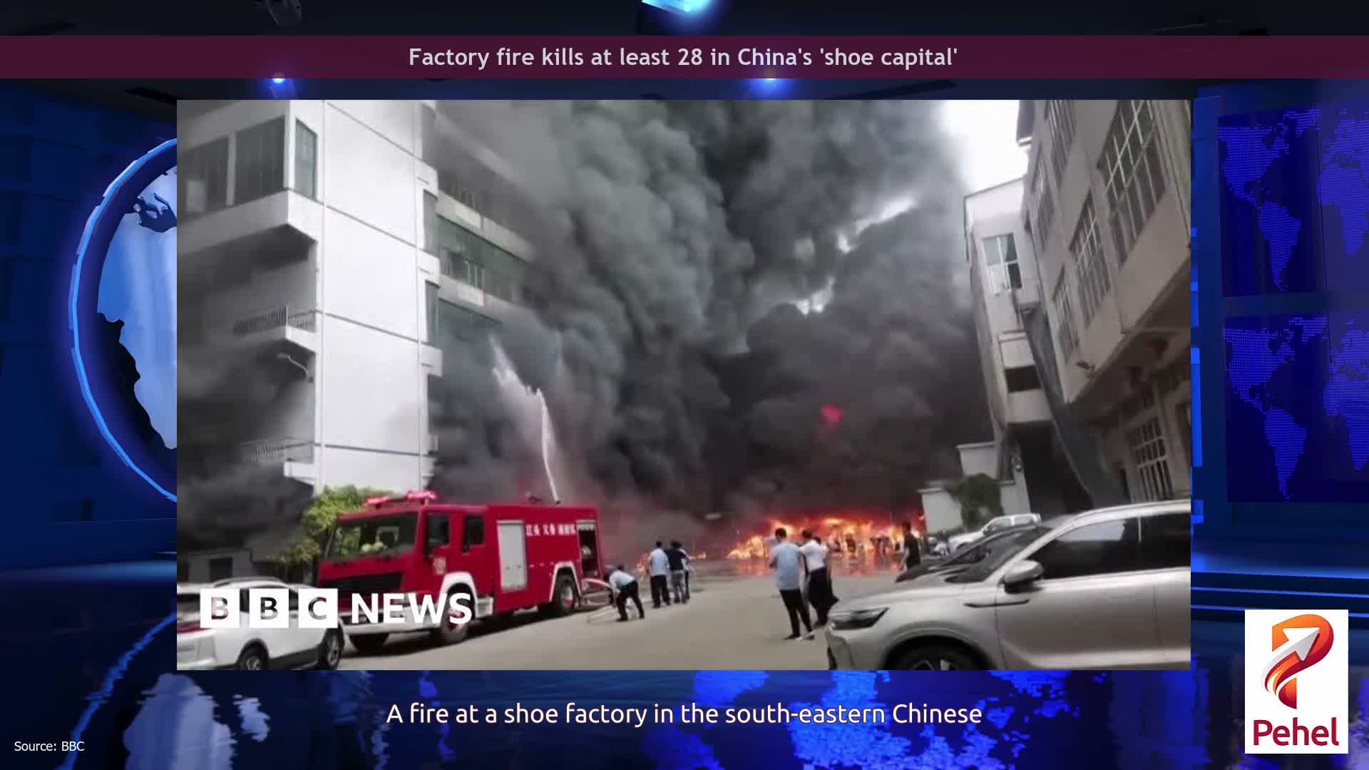 Factory fire kills at least 28 in China's 'shoe capital'