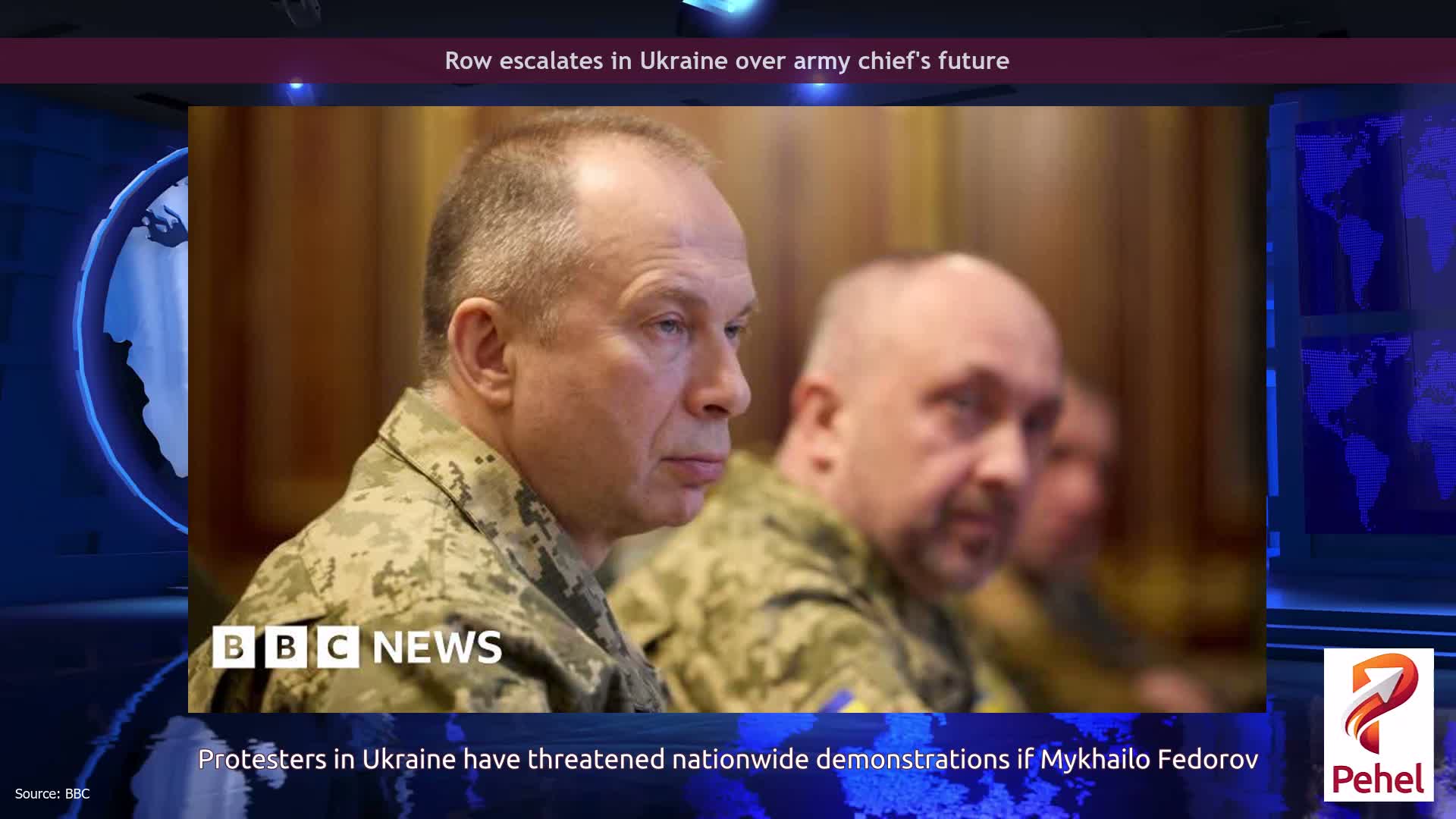 Row escalates in Ukraine over army chief's future