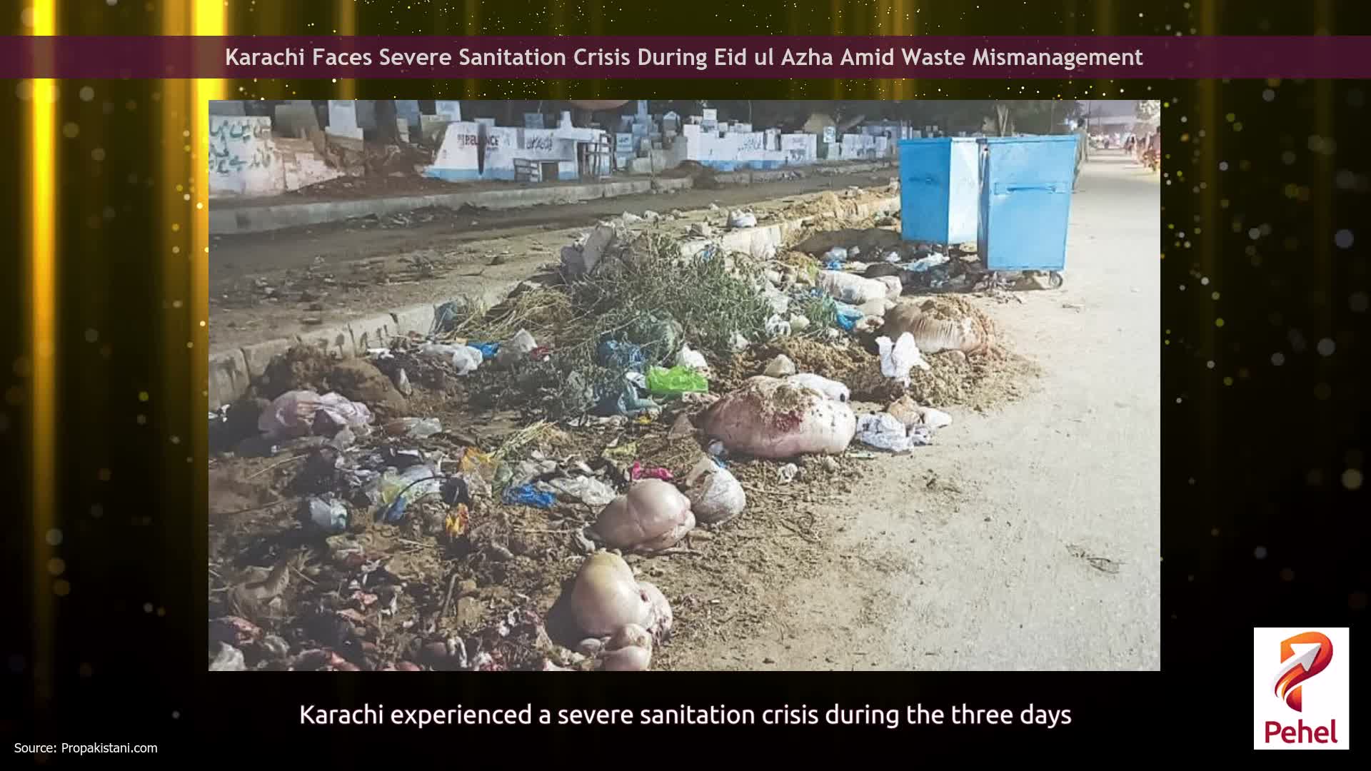 Karachi Faces Severe Sanitation Crisis During Eid ul Azha Amid Waste Mismanagement