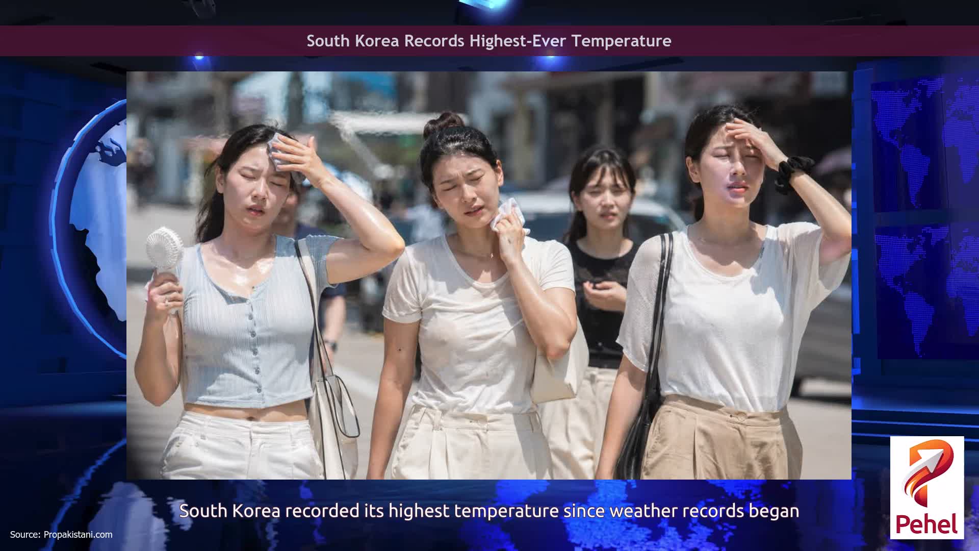 South Korea Records Highest-Ever Temperature