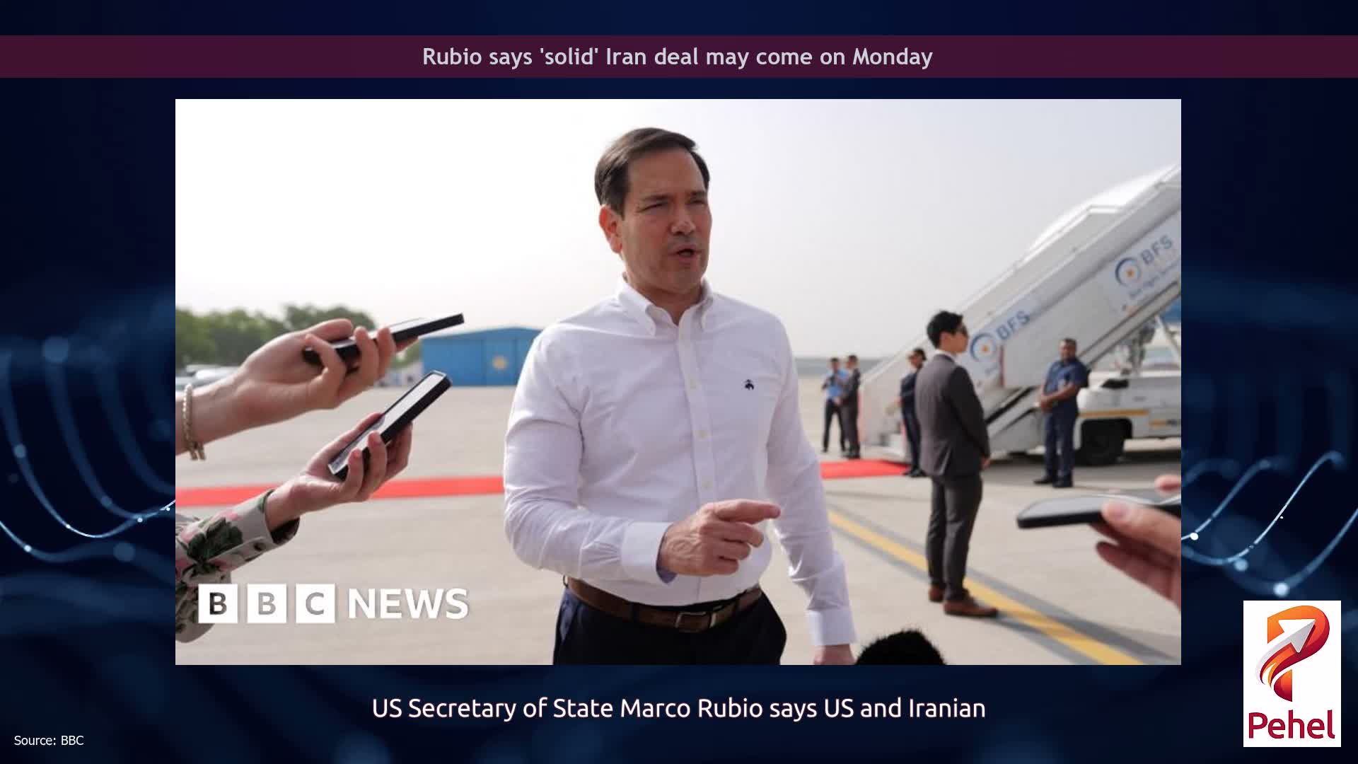 Rubio says 'solid' Iran deal may come on Monday