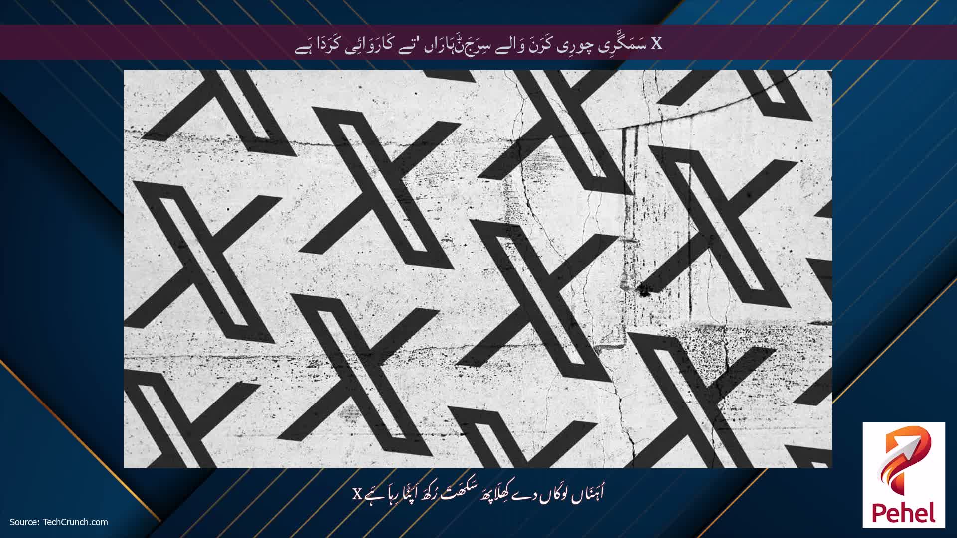 X سَمَگَّرِی چورِی کَرَنَ وَالے سِرَجَݨَہَارَاں 'تے کَارَوَائِی کَرَدَا ہَے