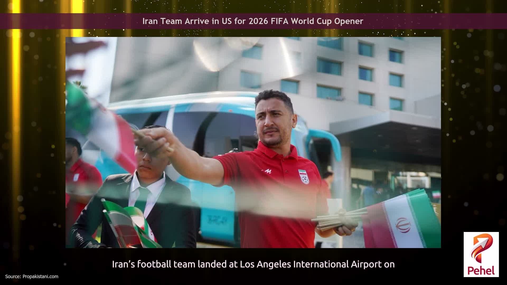 Iran Team Arrive in US for 2026 FIFA World Cup Opener