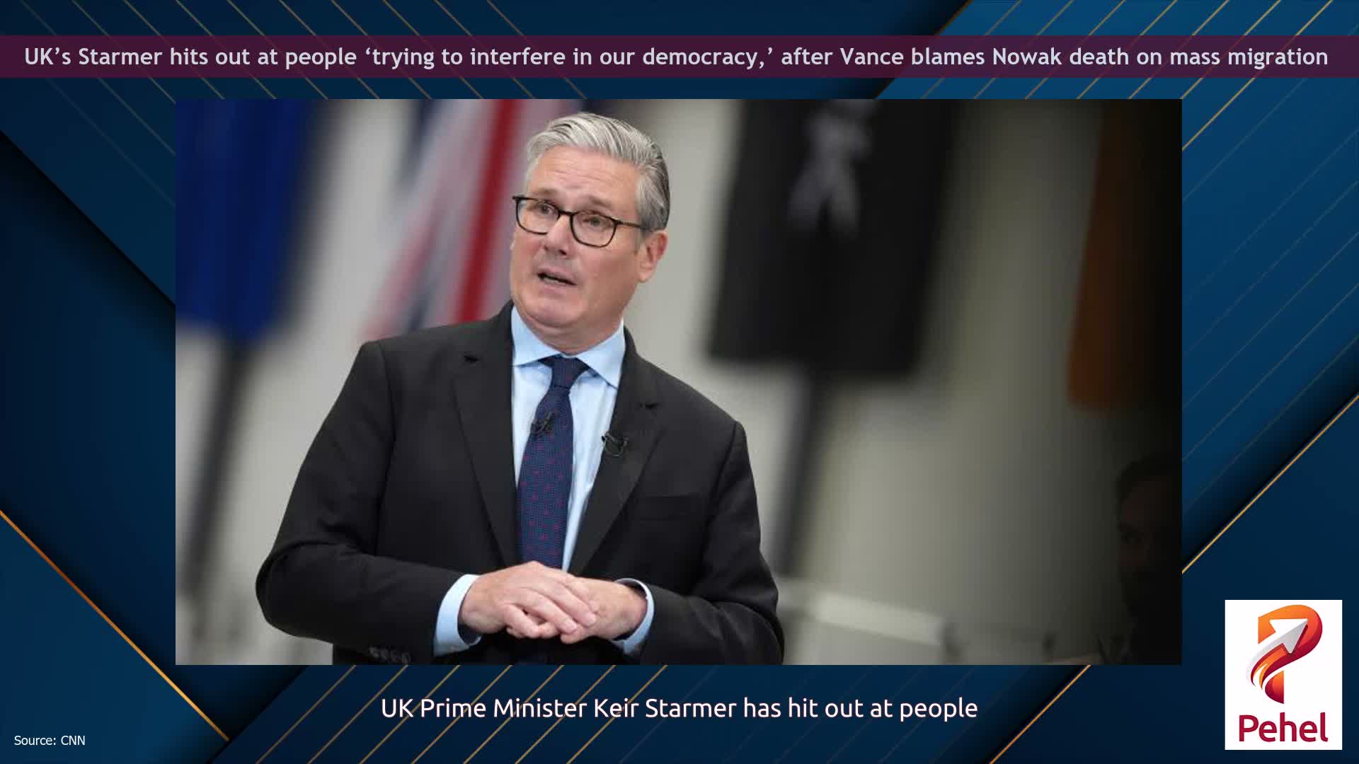UK’s Starmer hits out at people ‘trying to interfere in our democracy,’ after Vance blames Nowak death on mass migration
