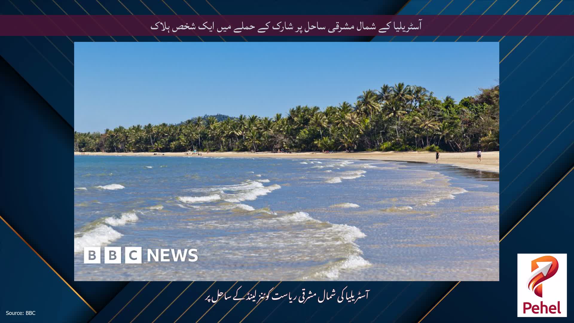 آسٹریلیا کے شمال مشرقی ساحل پر شارک کے حملے میں ایک شخص ہلاک