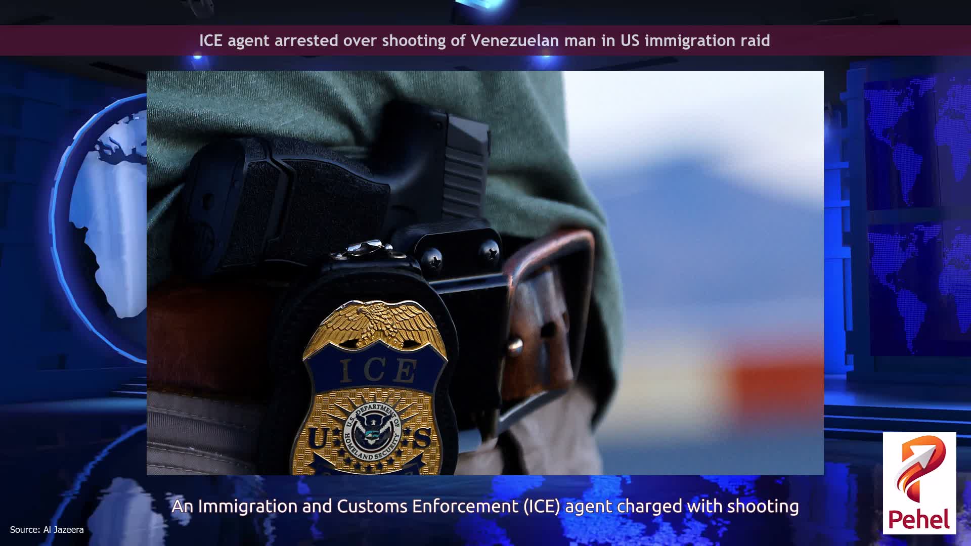 ICE agent arrested over shooting of Venezuelan man in US immigration raid