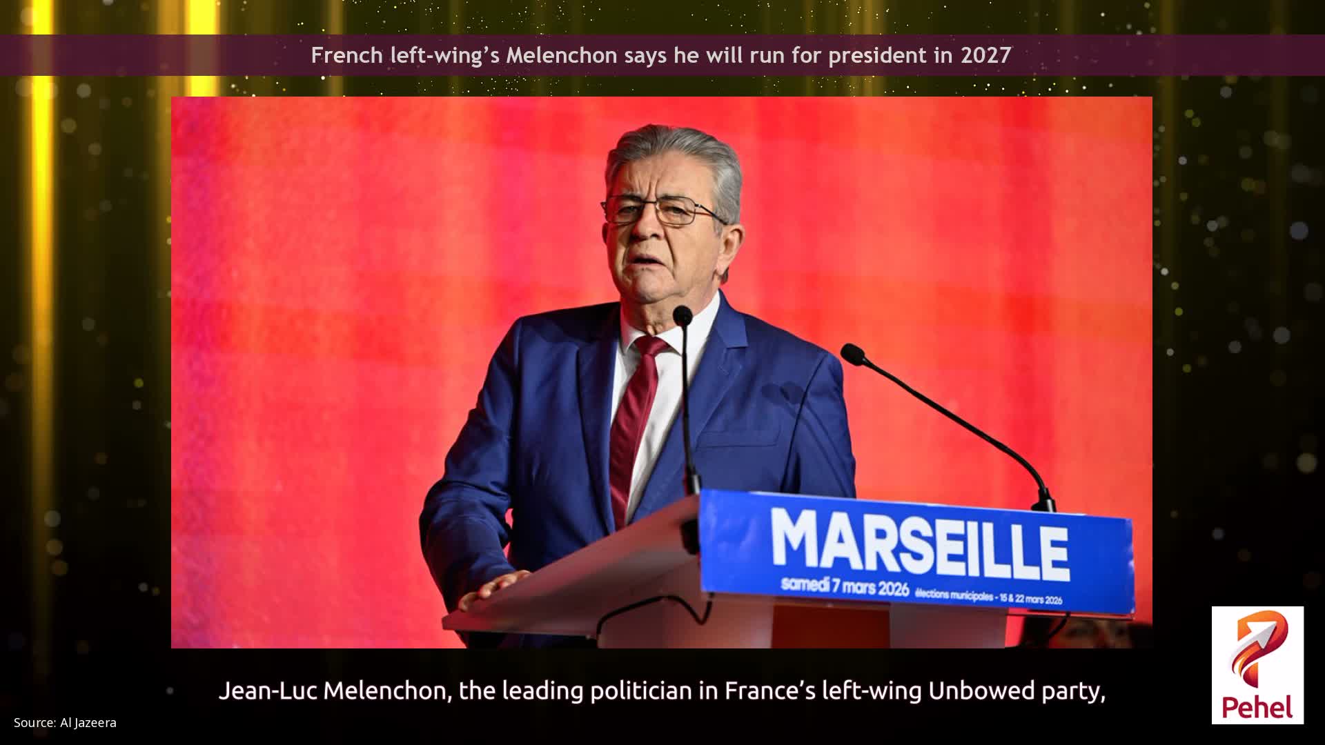 French left-wing’s Melenchon says he will run for president in 2027