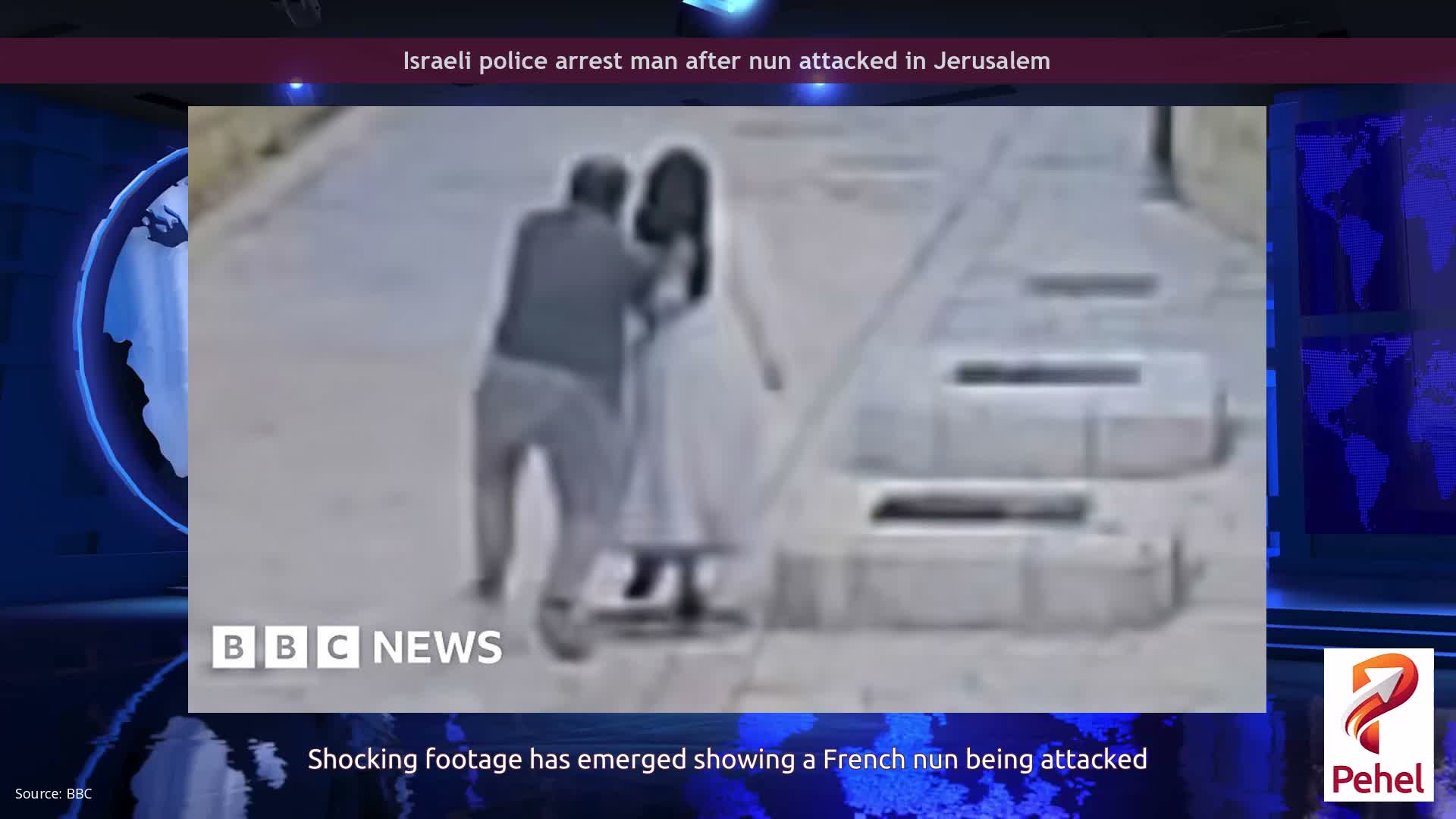 Israeli police arrest man after nun attacked in Jerusalem