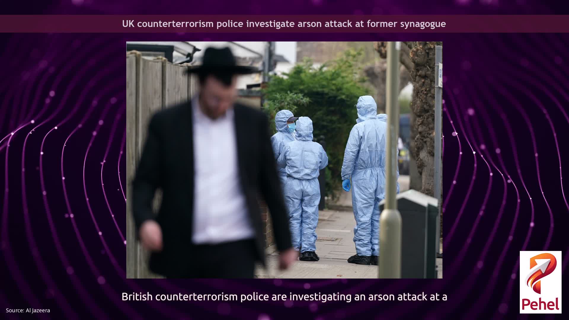UK counterterrorism police investigate arson attack at former synagogue