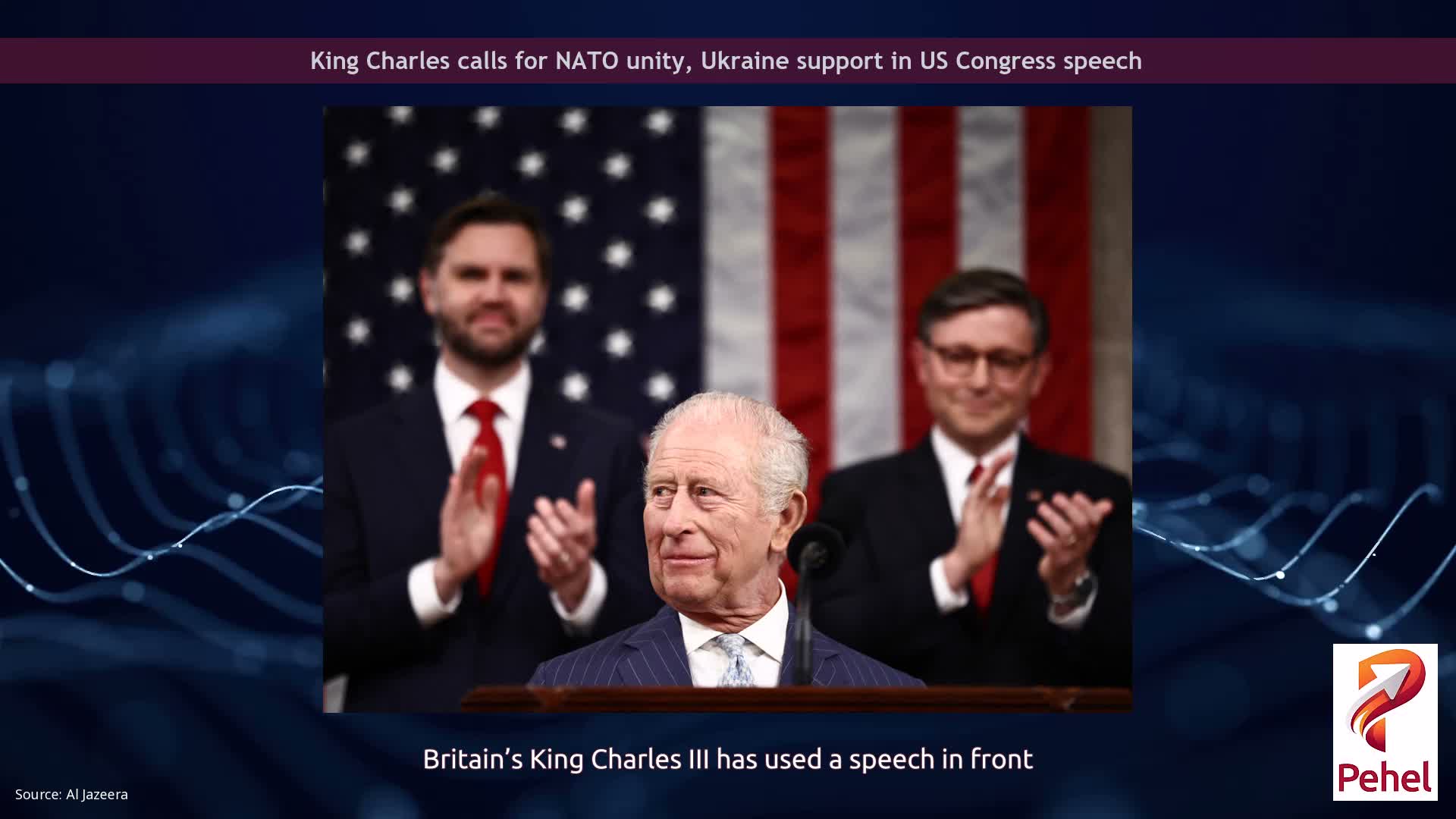 King Charles calls for NATO unity, Ukraine support in US Congress speech