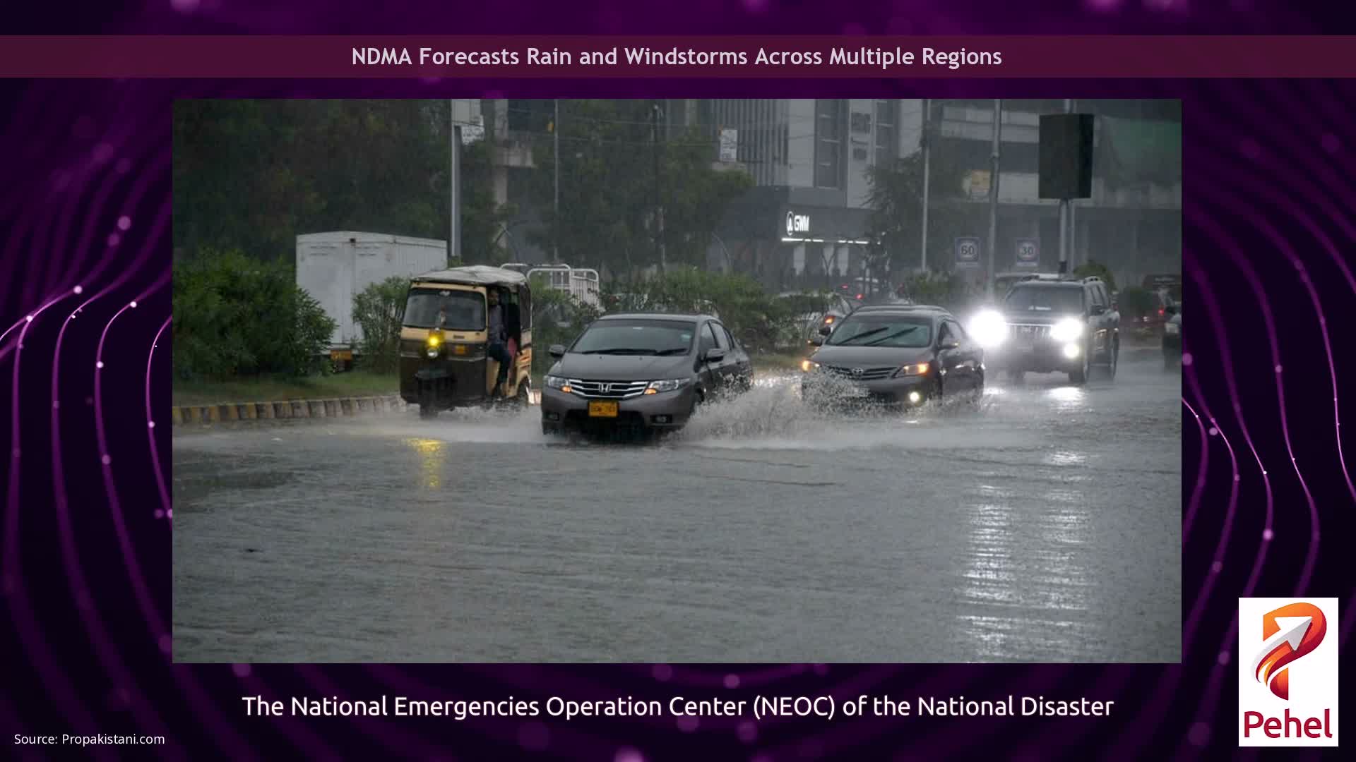 NDMA Forecasts Rain and Windstorms Across Multiple Regions