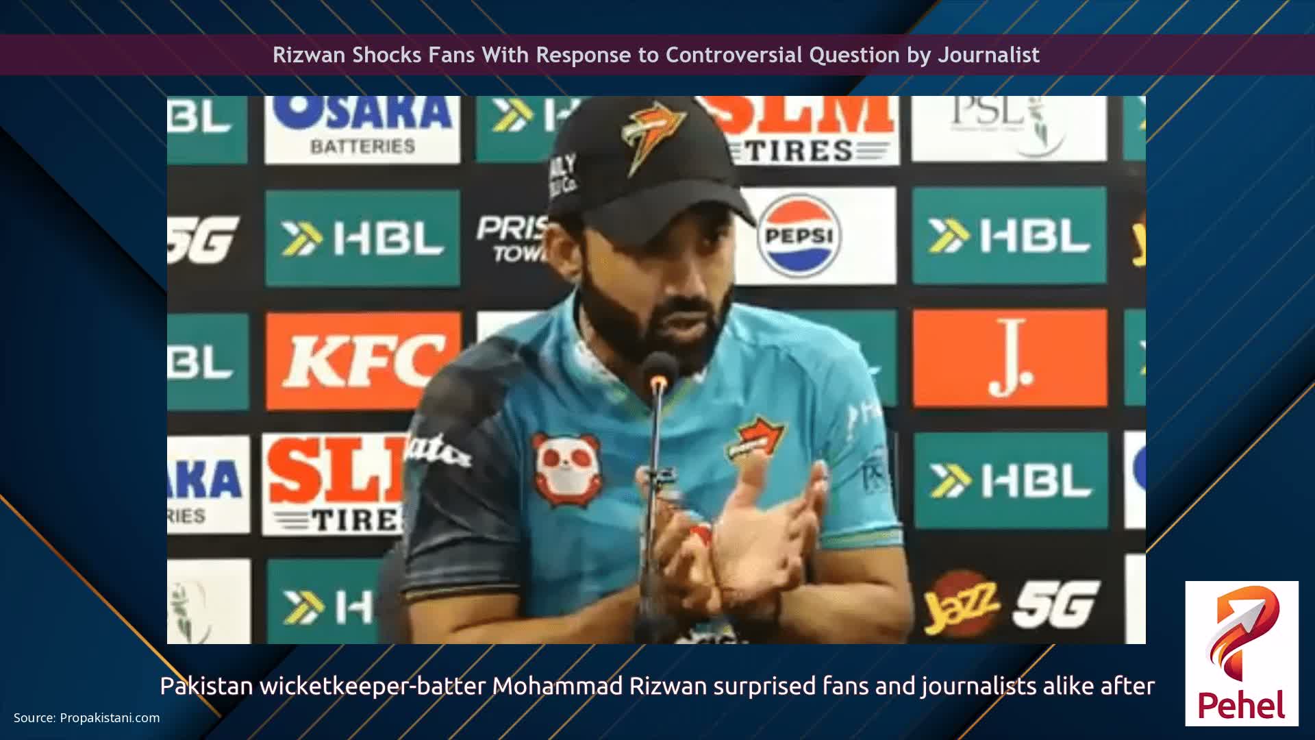 Rizwan Shocks Fans With Response to Controversial Question by Journalist