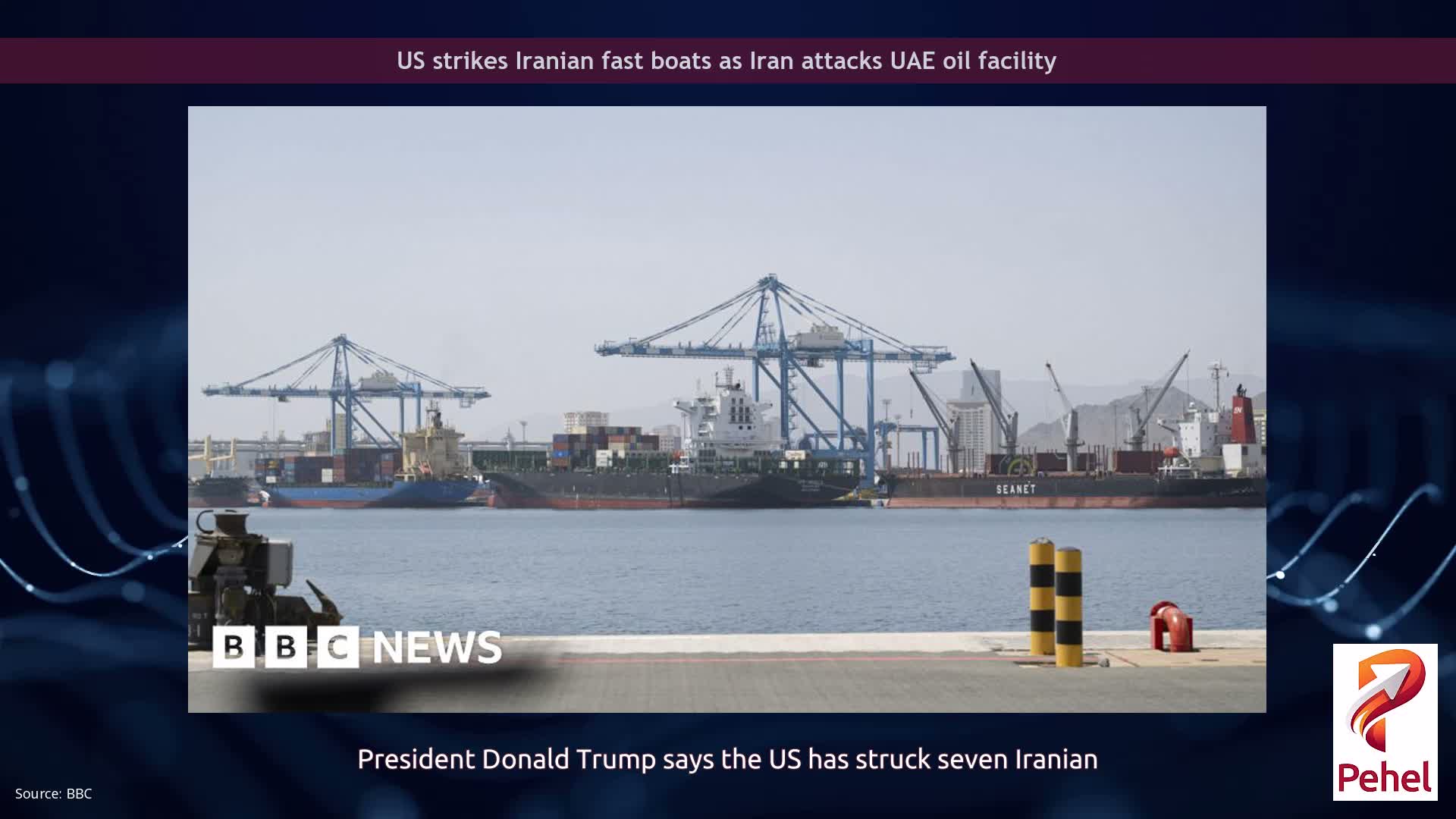 US strikes Iranian fast boats as Iran attacks UAE oil facility