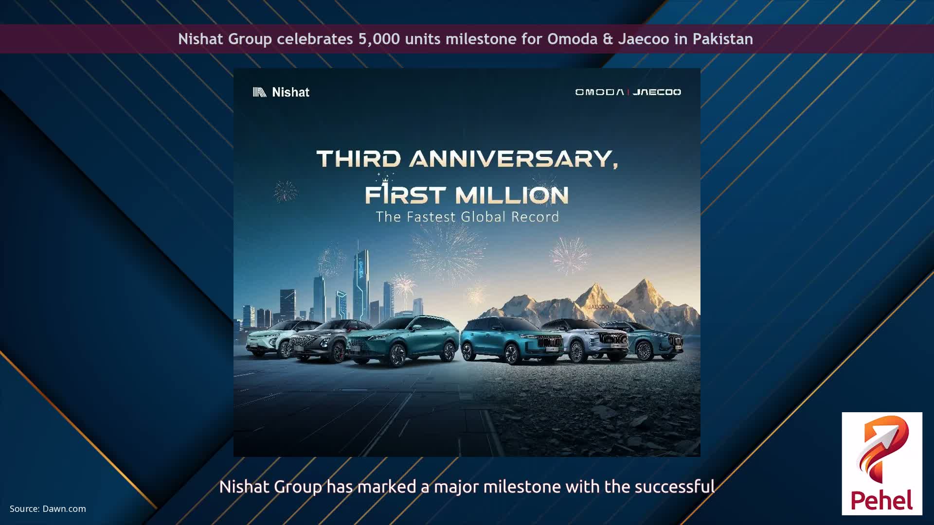 Nishat Group celebrates 5,000 units milestone for Omoda & Jaecoo in Pakistan