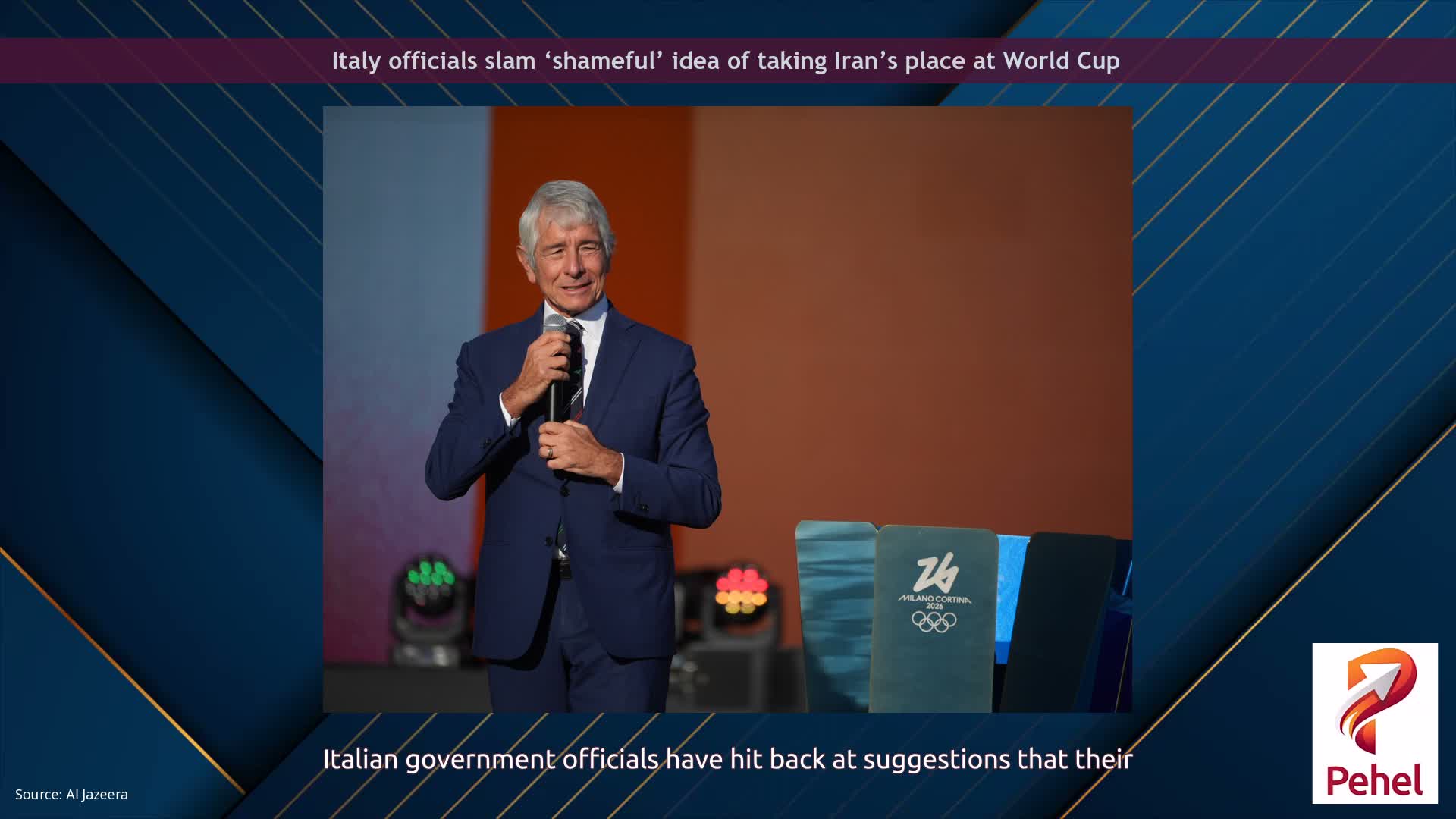 Italy officials slam ‘shameful’ idea of taking Iran’s place at World Cup