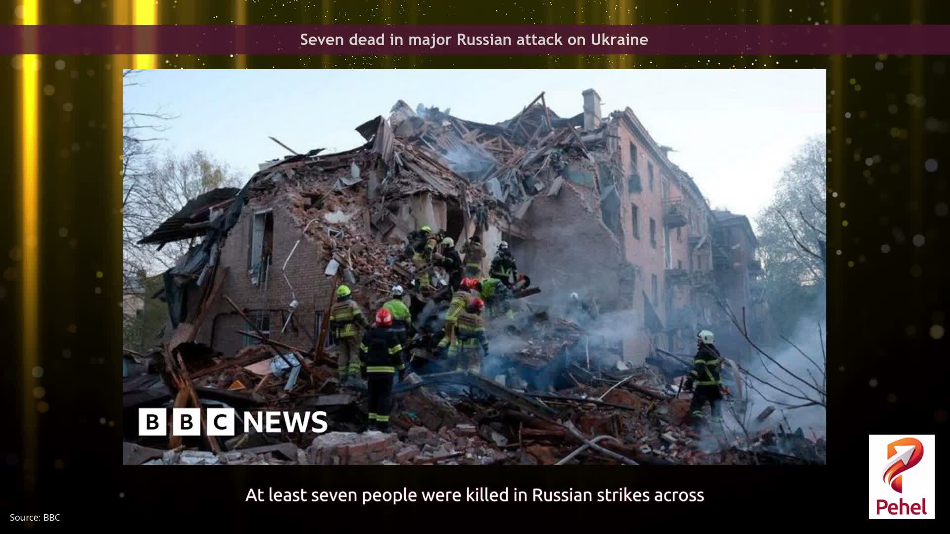 Seven dead in major Russian attack on Ukraine