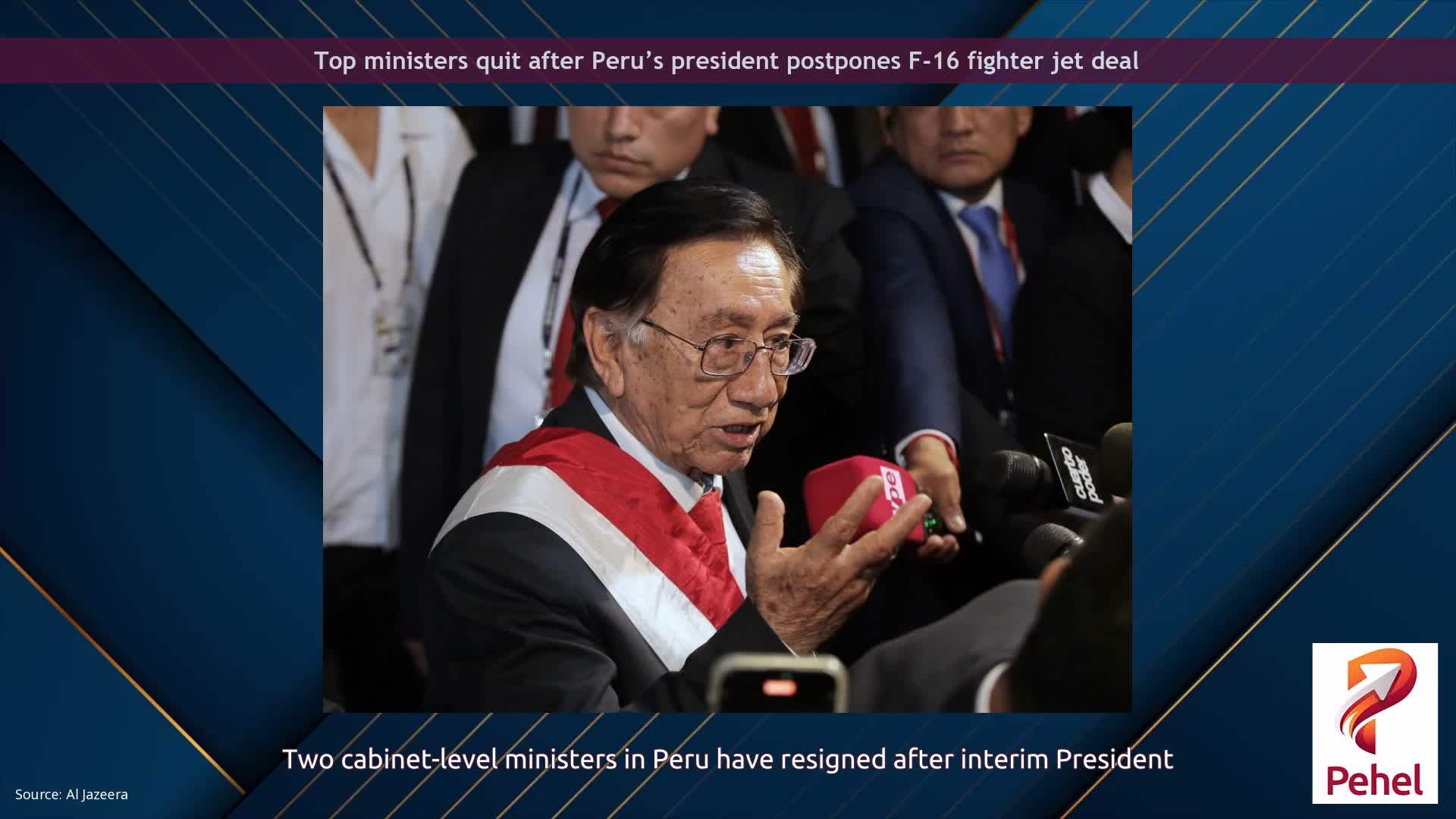 Top ministers quit after Peru’s president postpones F-16 fighter jet deal