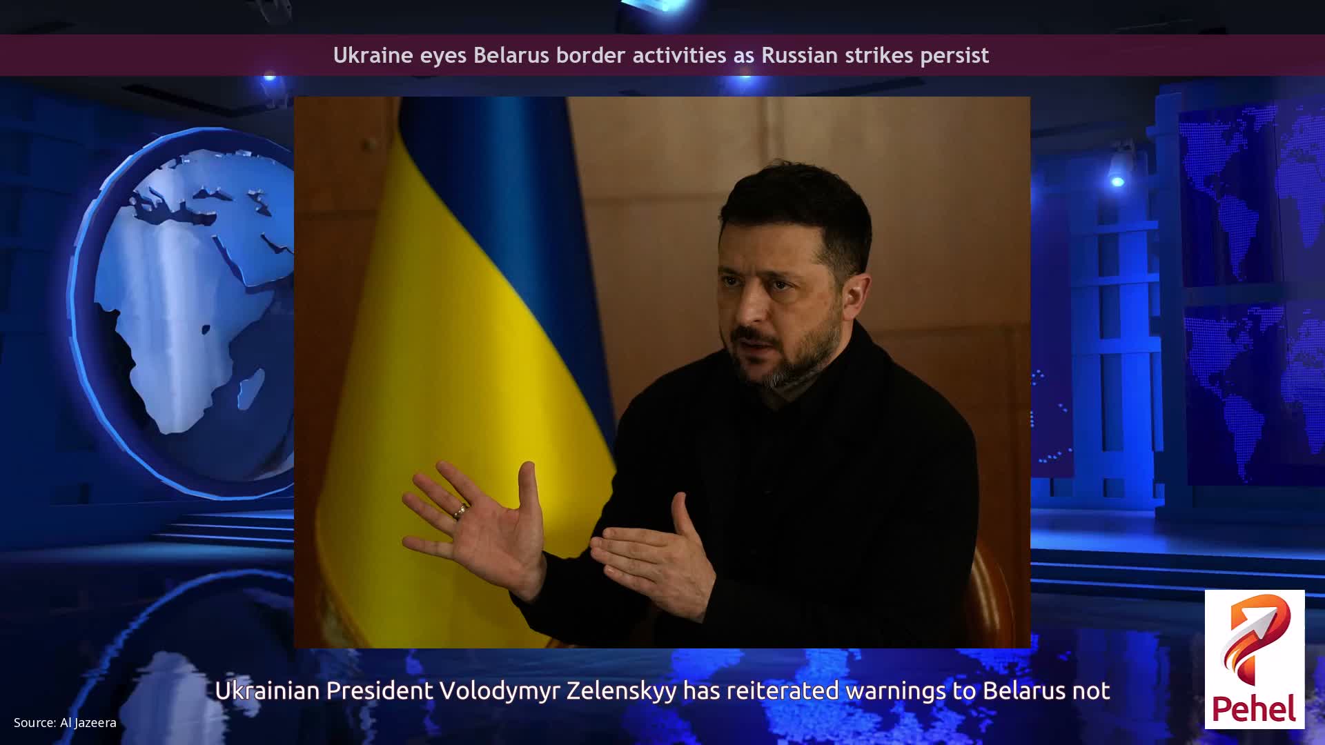 Ukraine eyes Belarus border activities as Russian strikes persist
