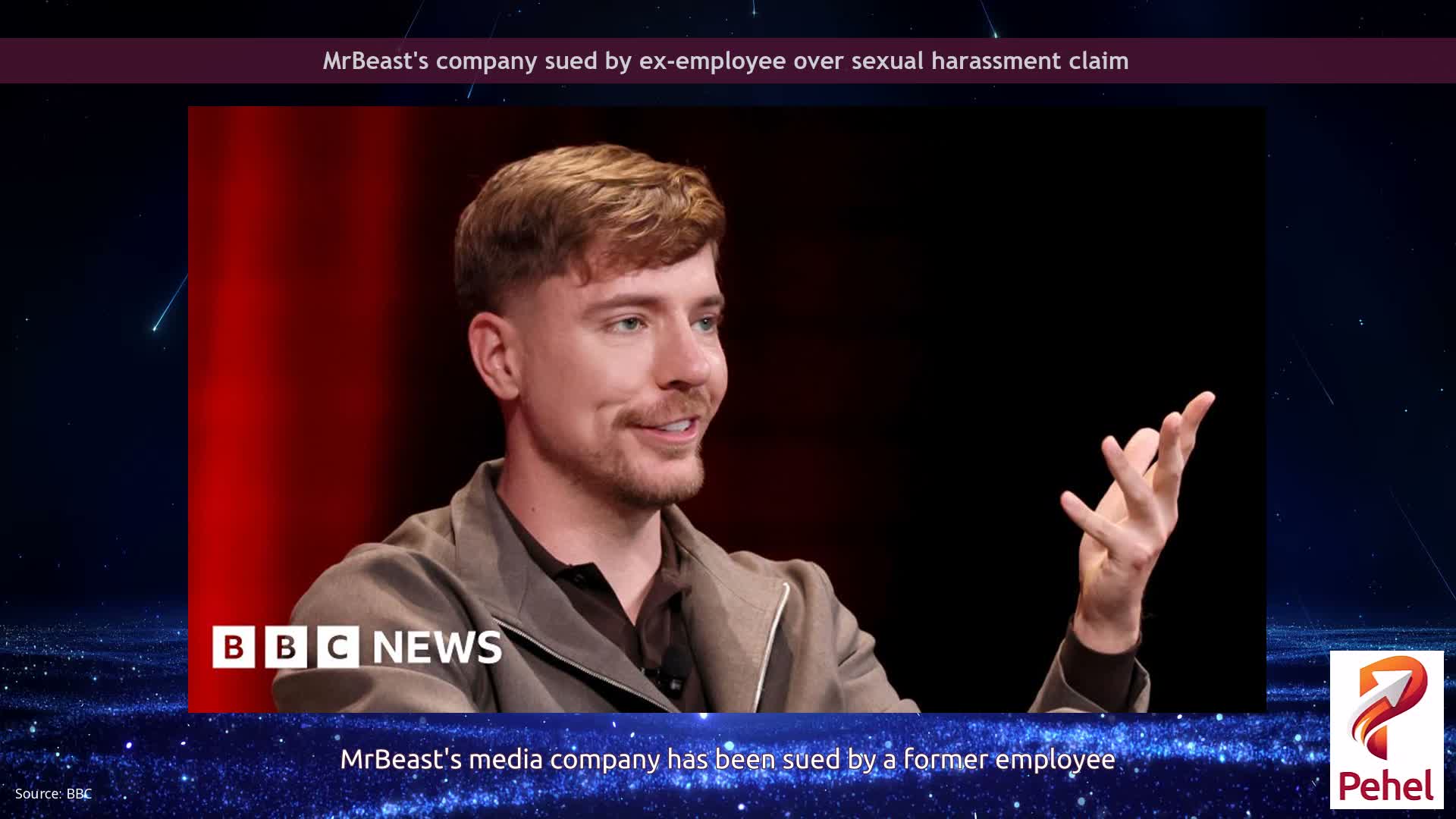 MrBeast's company sued by ex-employee over sexual harassment claim