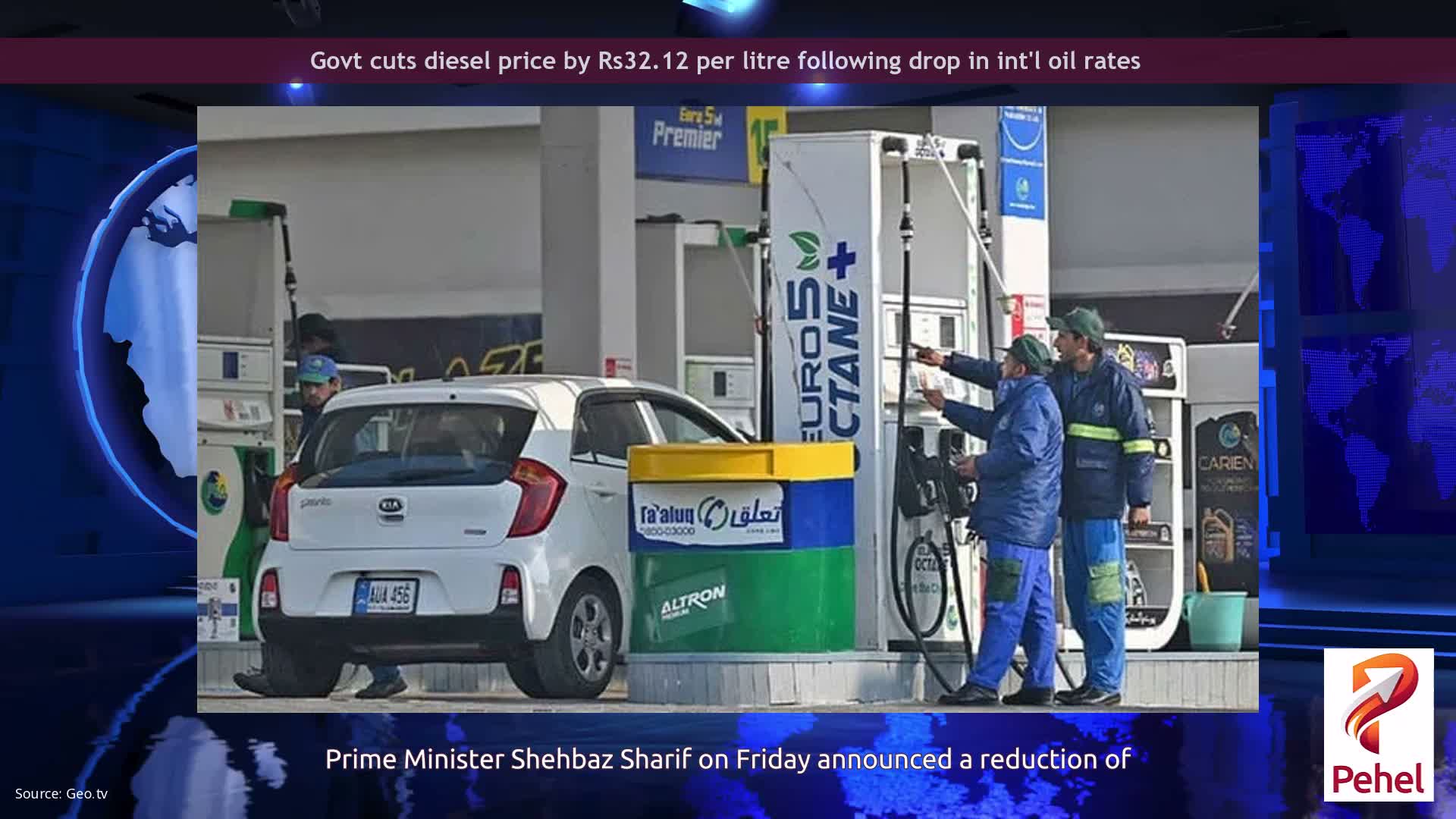 Govt cuts diesel price by Rs32.12 per litre following drop in int'l oil rates
